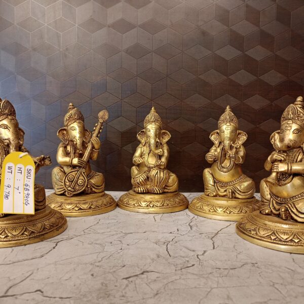 Buy Brass Ganesha Music set 7" For Gifts & Homedecor