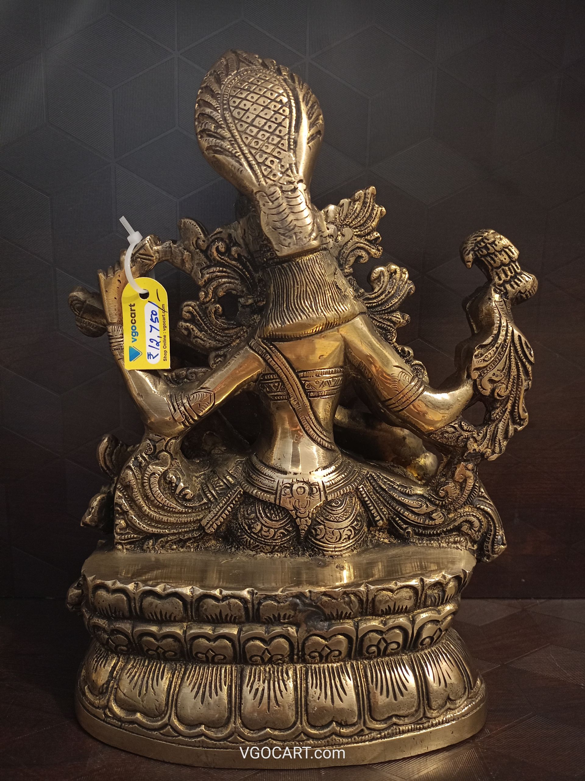 Brass Well Designed Saraswathi Statue 11″