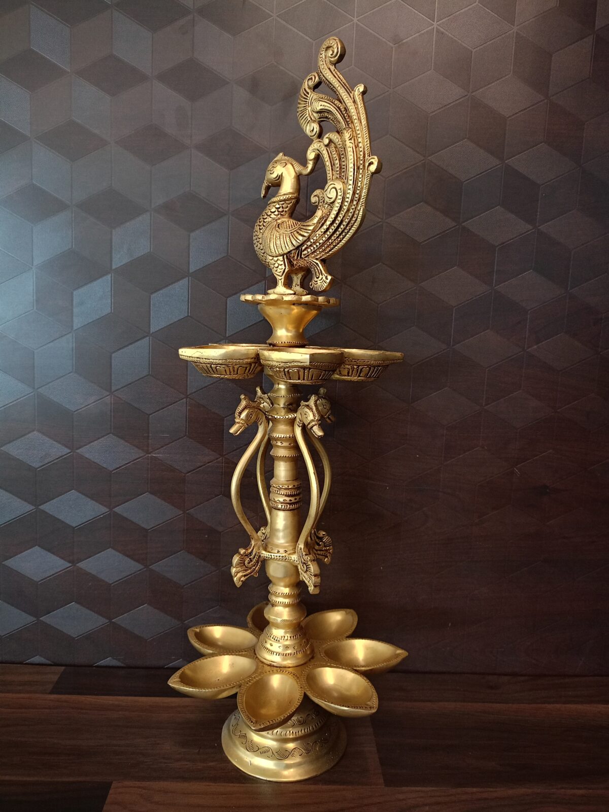 brass annam two layer seven face diya pooja home decor vgocart coimbatore india2 scaled