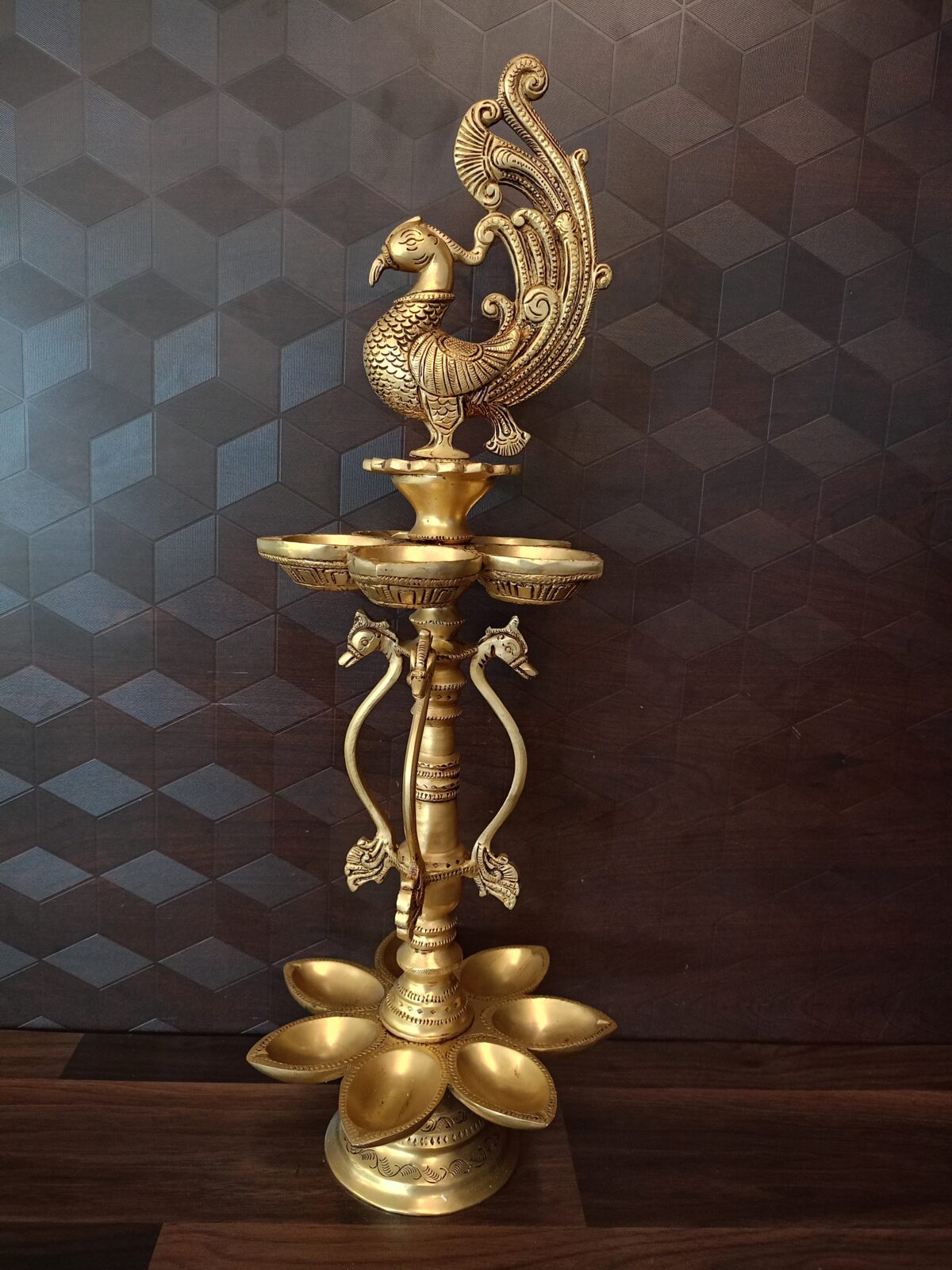 brass annam two layer seven face diya pooja home decor vgocart coimbatore india3 scaled