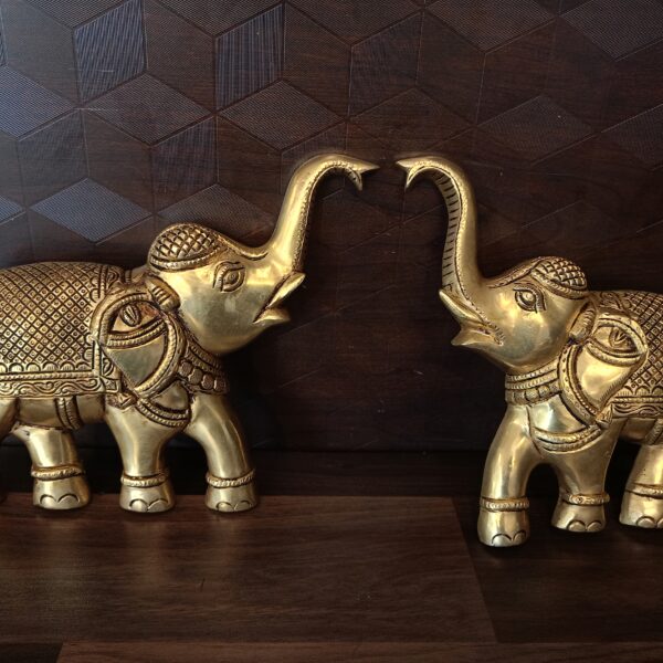 brass elephant set wall mount home decor pooja door gift vgocart coimbatore india