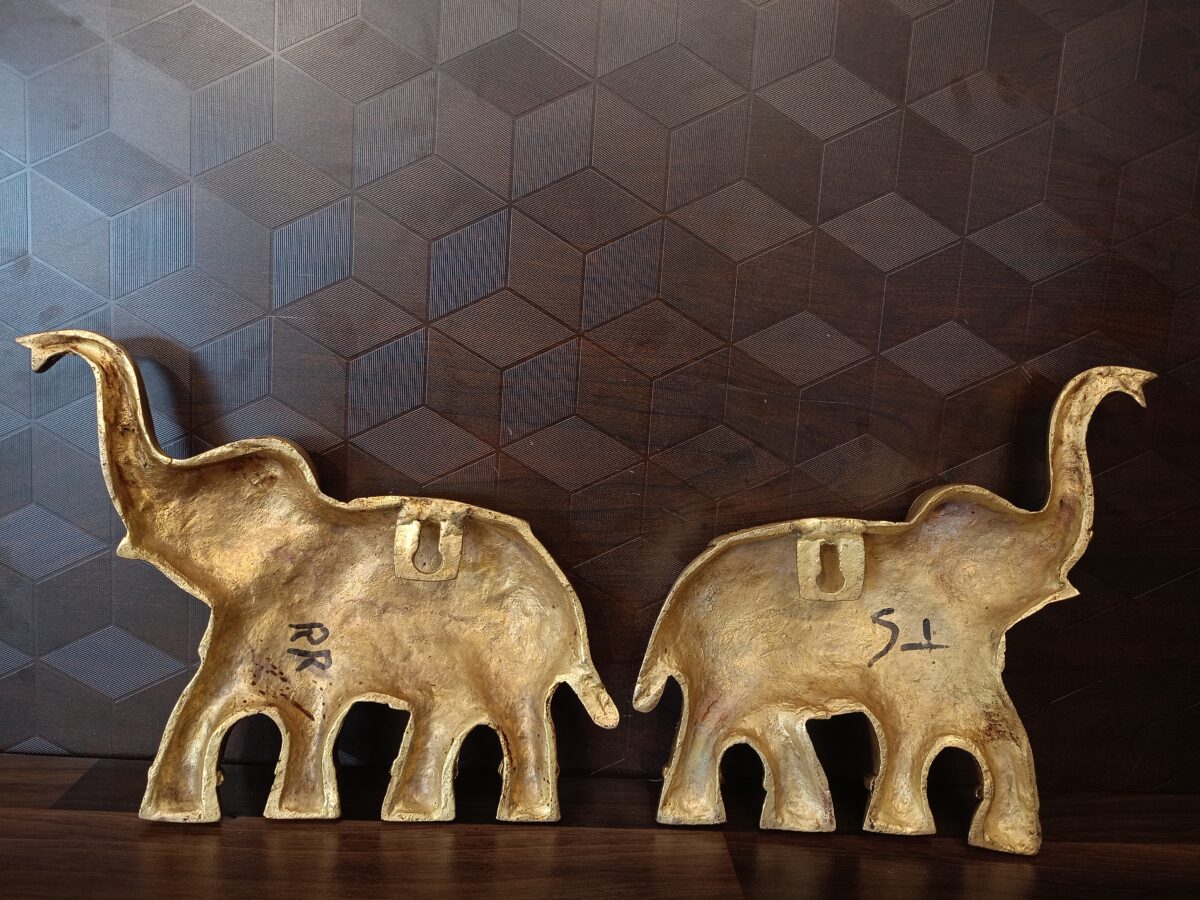 brass elephant set wall mount home decor pooja door gift vgocart coimbatore india2 scaled