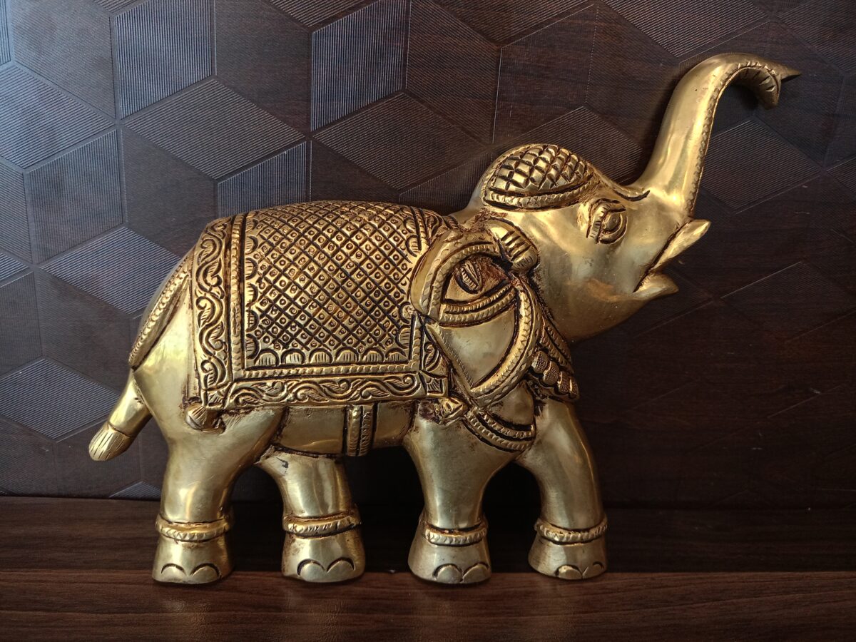 brass elephant set wall mount home decor pooja door gift vgocart coimbatore india3 scaled