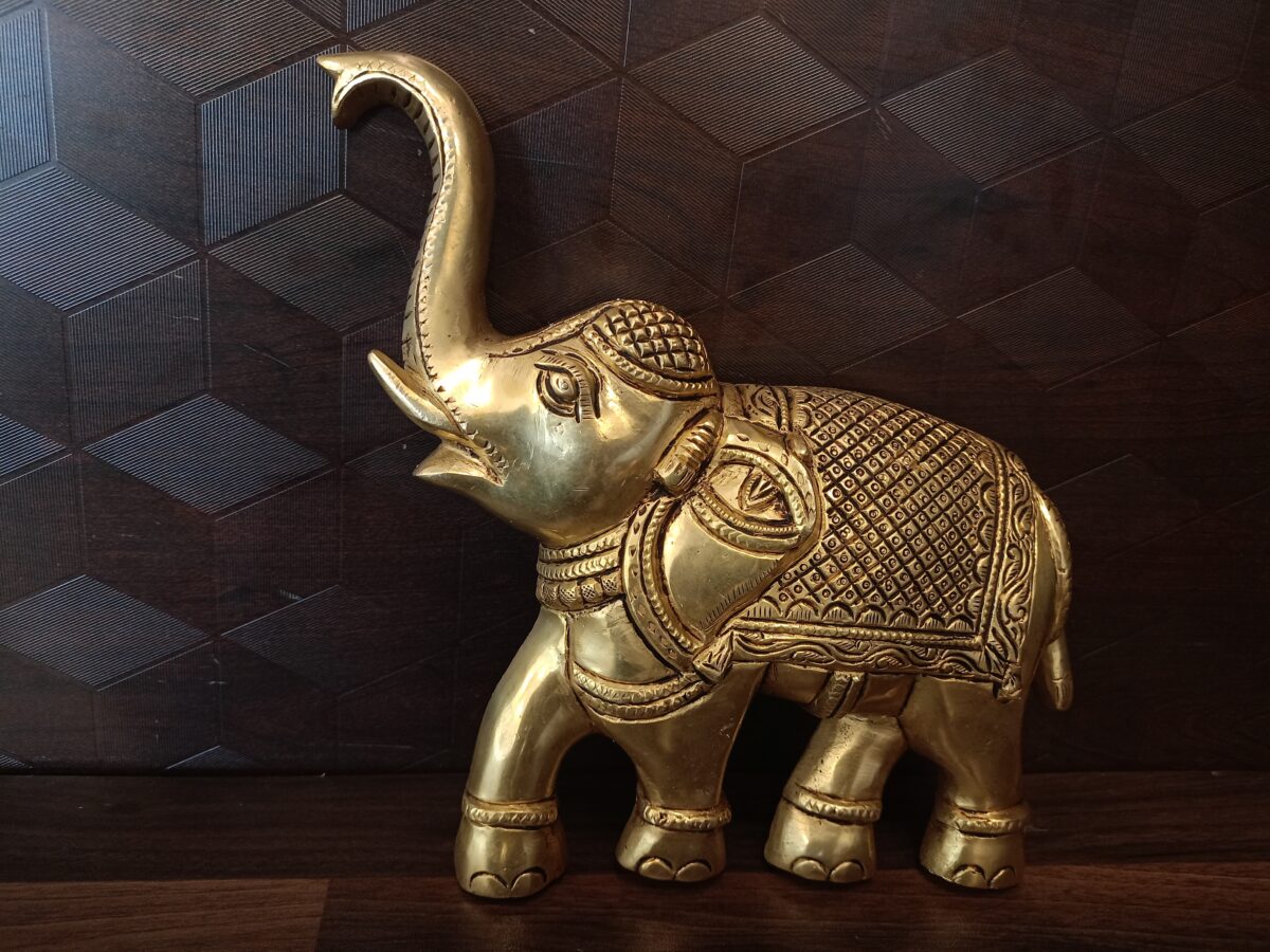 brass elephant set wall mount home decor pooja door gift vgocart coimbatore india4 scaled