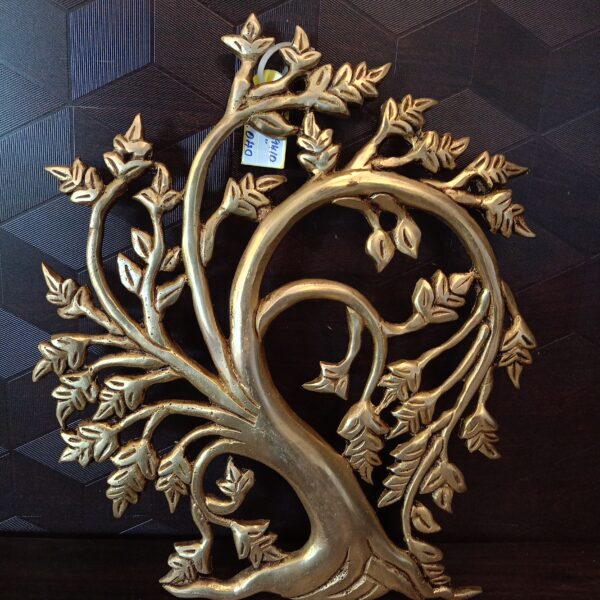 Brass Kalpvriksha Tree Wall Hanging / Home Decor 10"