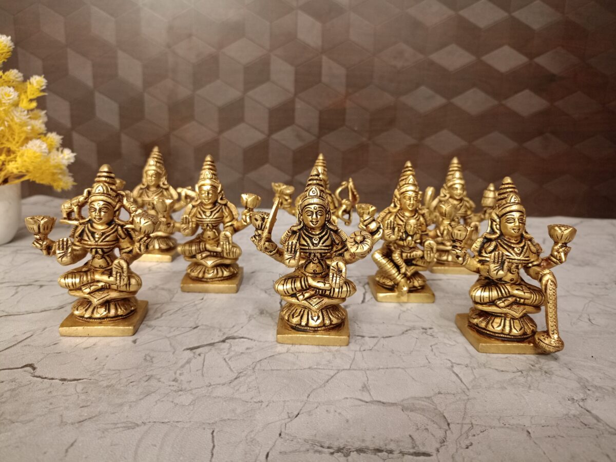 brass ashtalakshmi set pooja gift vgocart coimbatore india scaled