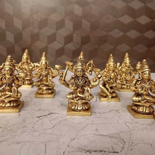 Buy Brass Ashtalakshmi Set Statue 3.5" For Pooja