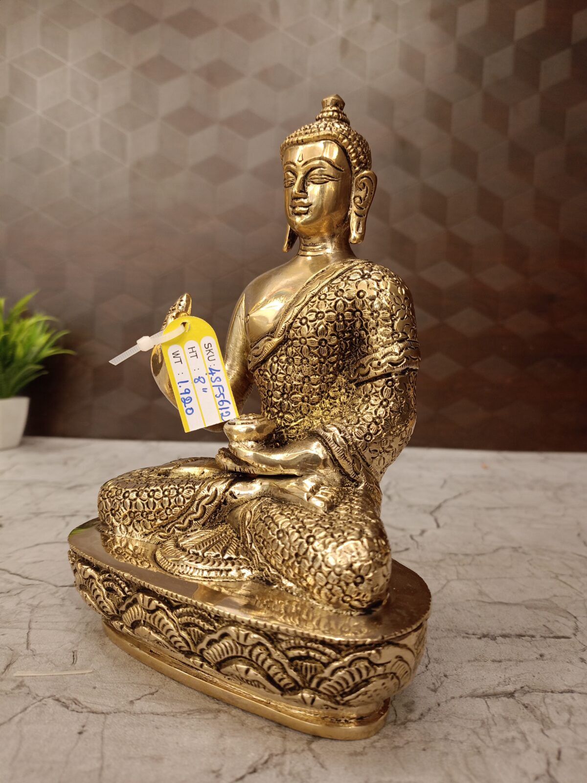 brass buddha idol pooja gift vgocart coimbatore india1 scaled