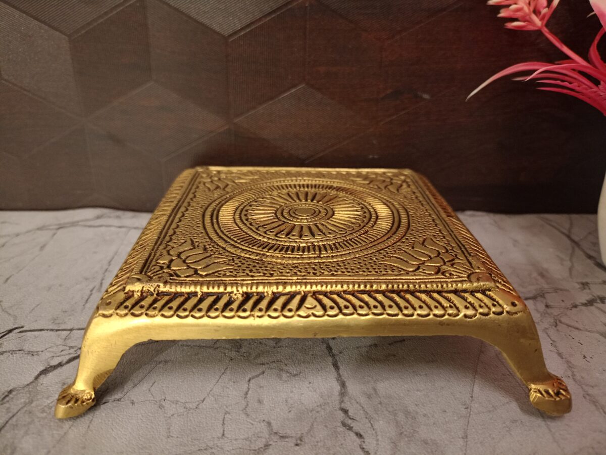 brass chowki stand home decor vgocart coimbatore india 1 scaled
