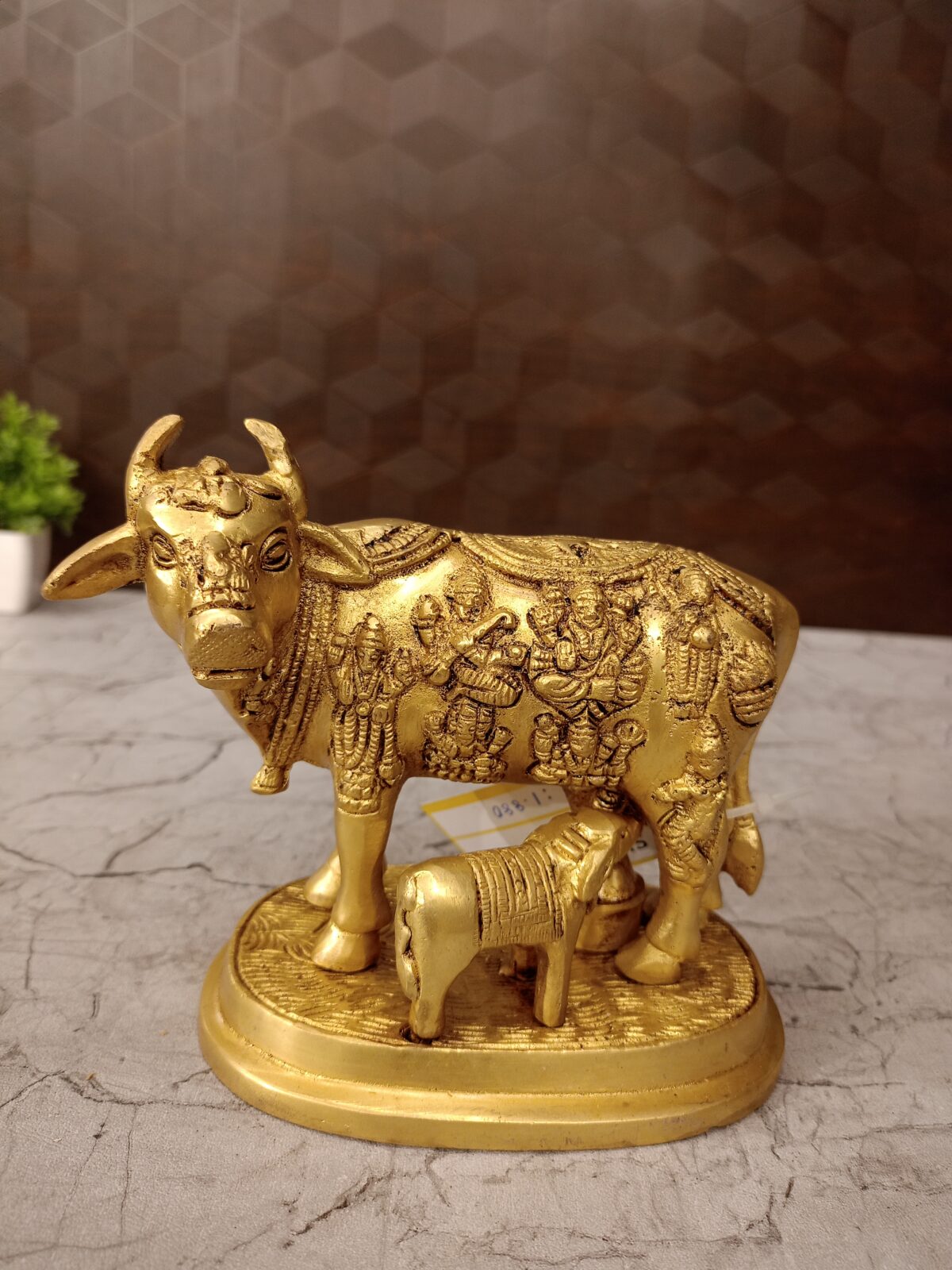Brass Cow and calf