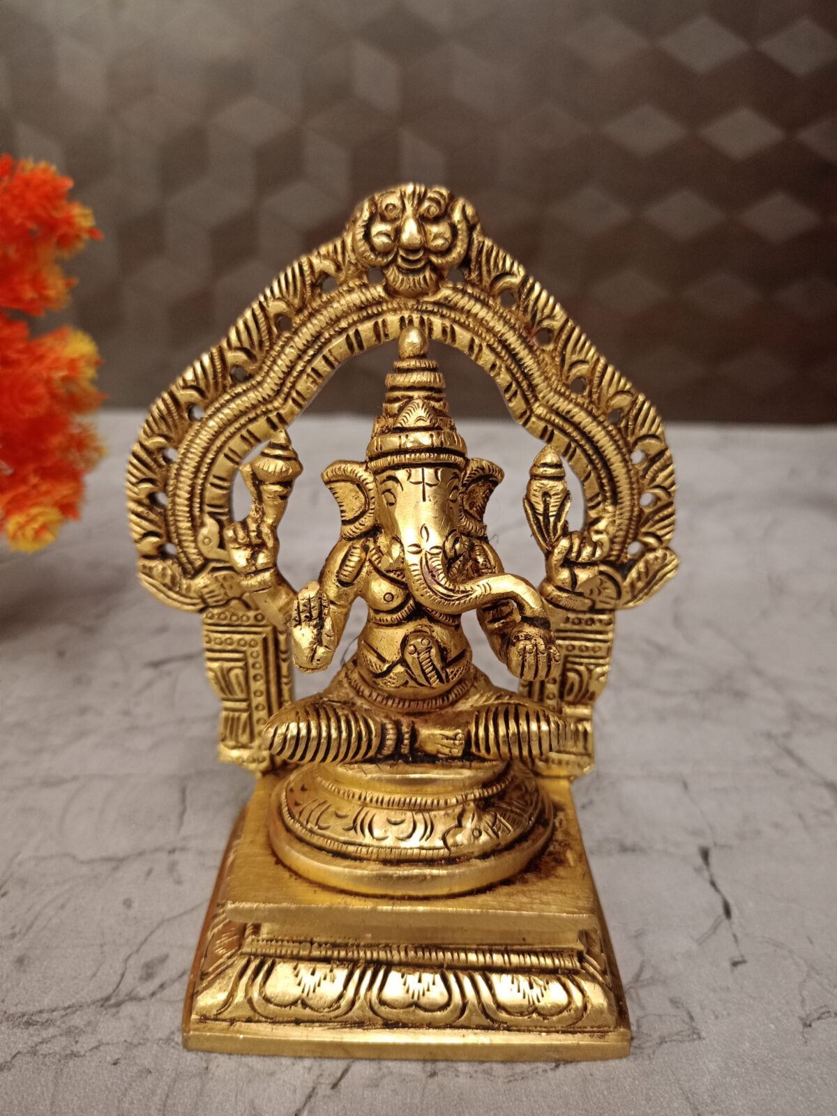 brass ganesha idol pooja gift antique coimbatore india scaled