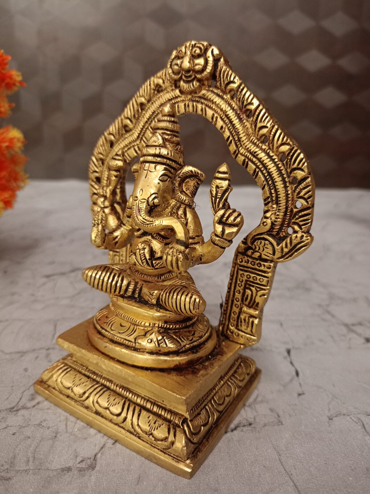 brass ganesha idol pooja gift antique coimbatore india1 scaled