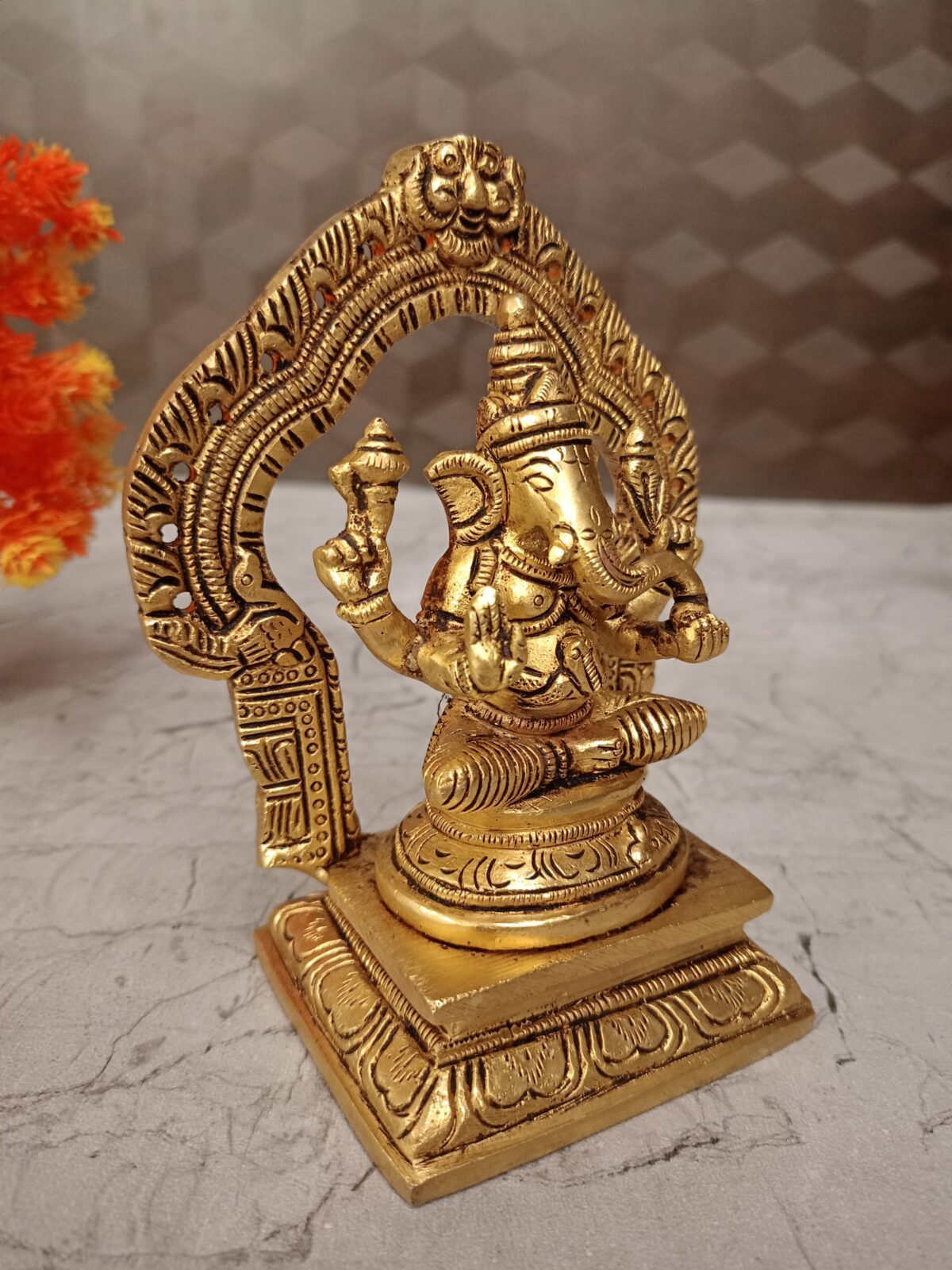 brass ganesha idol pooja gift antique coimbatore india2 scaled