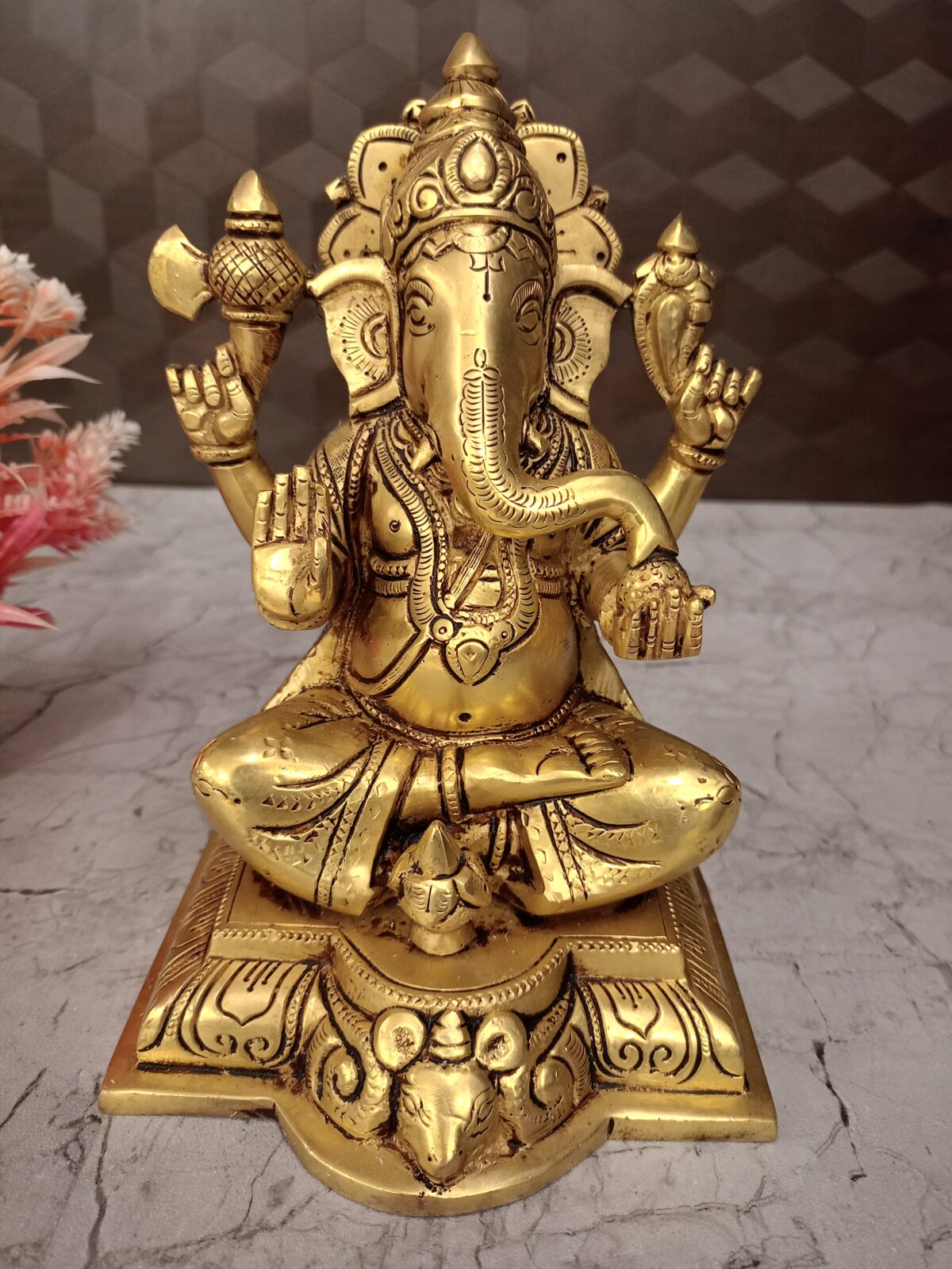 brass ganesha kalasam idol pooja gift antique vgocart coimbatore india scaled