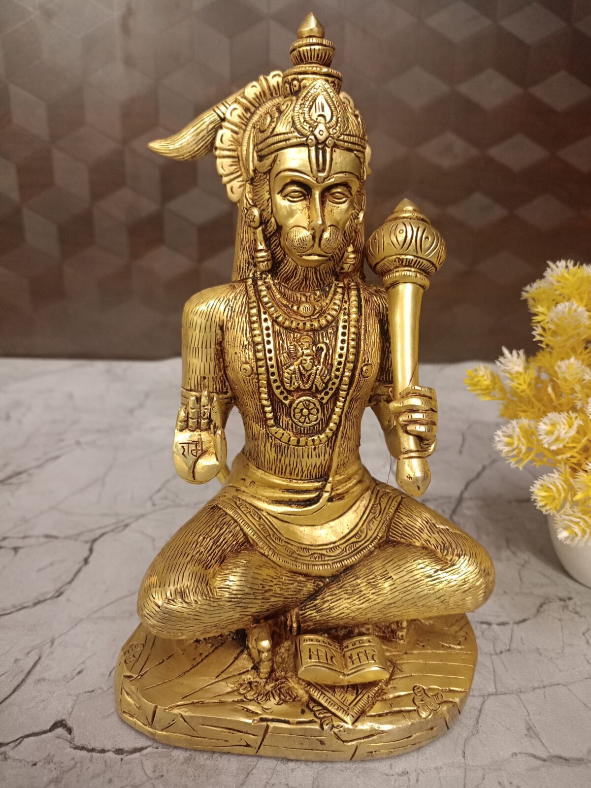 brass hanuman idol pooja gift antique handcraft vgocart coimbatore india scaled