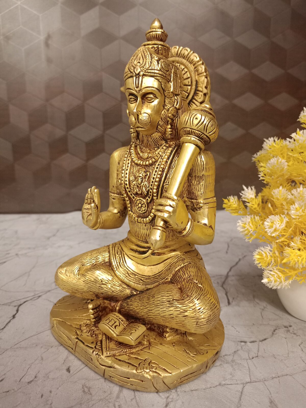 brass hanuman idol pooja gift antique handcraft vgocart coimbatore india1 scaled