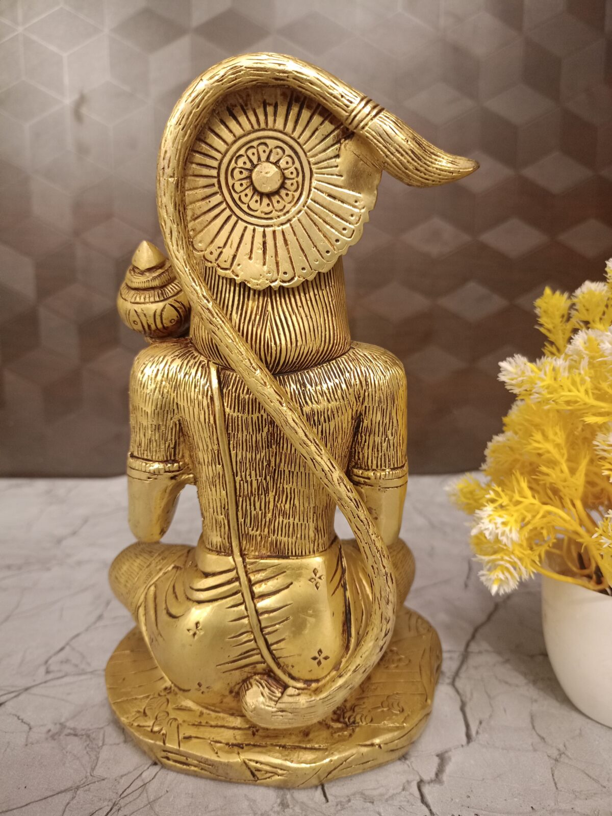 brass hanuman idol pooja gift antique handcraft vgocart coimbatore india3 scaled