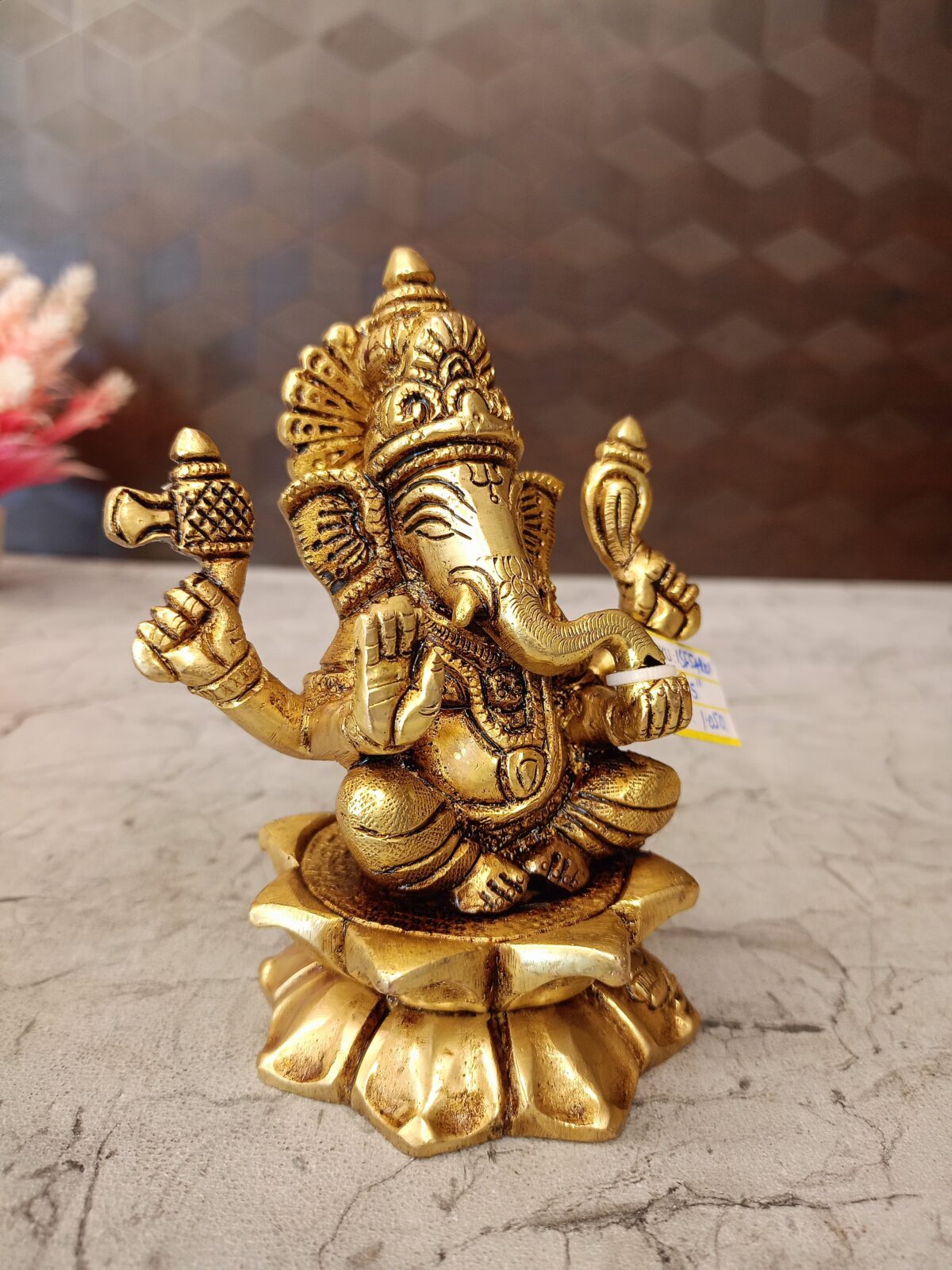 brass lotus ganesha pooja gift vgocart coimbatore india2 scaled