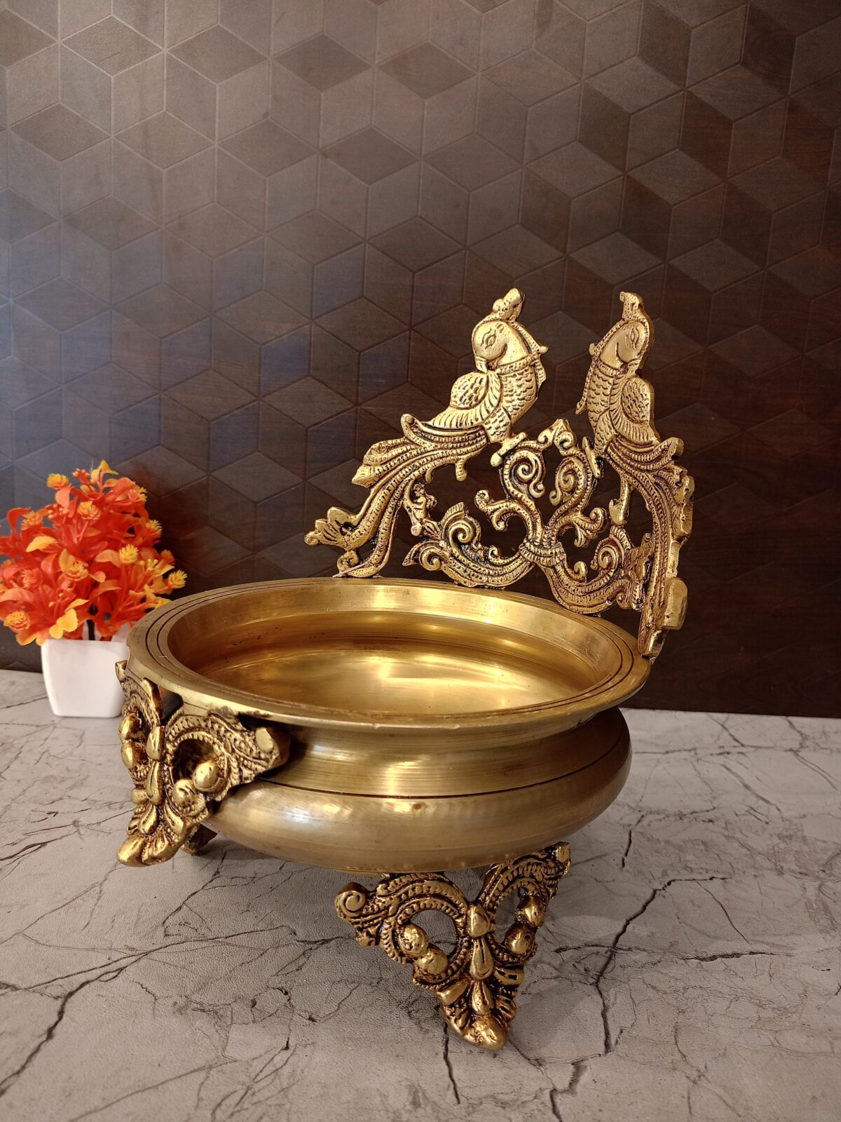 brass peacock uruli pooja gift vgocart coimbatore india scaled