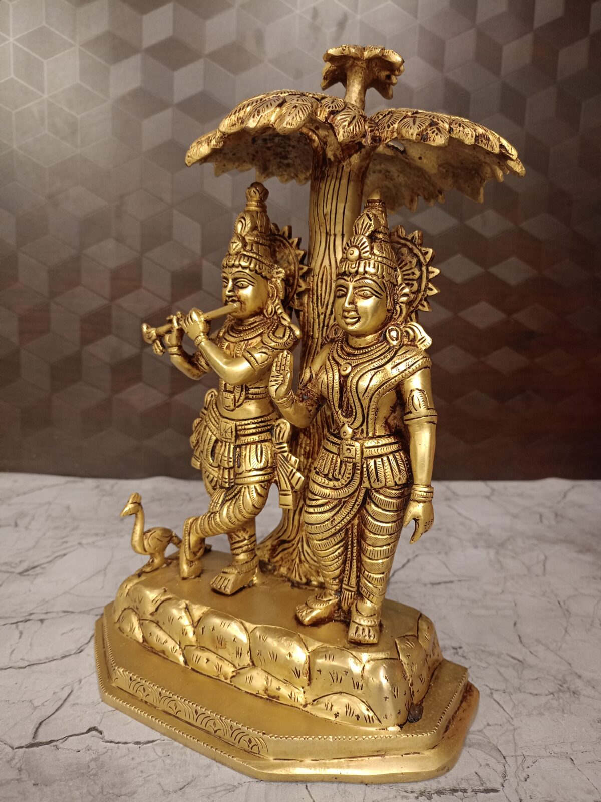 brass radha krishna idol pooja gift vgocart coimbatore india 1 scaled