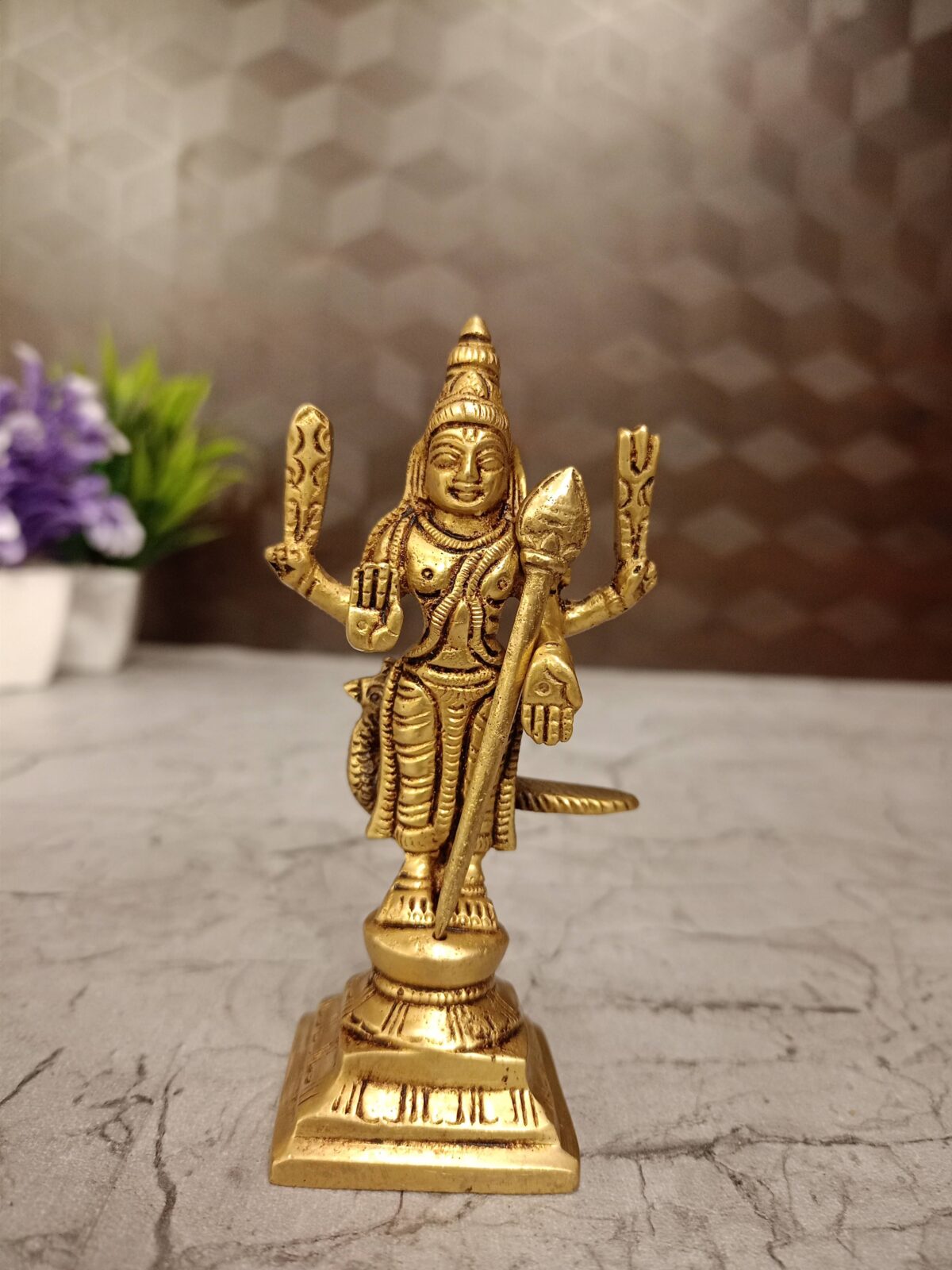 brass small murugan idol pooja gift vgocart coimbatore india scaled