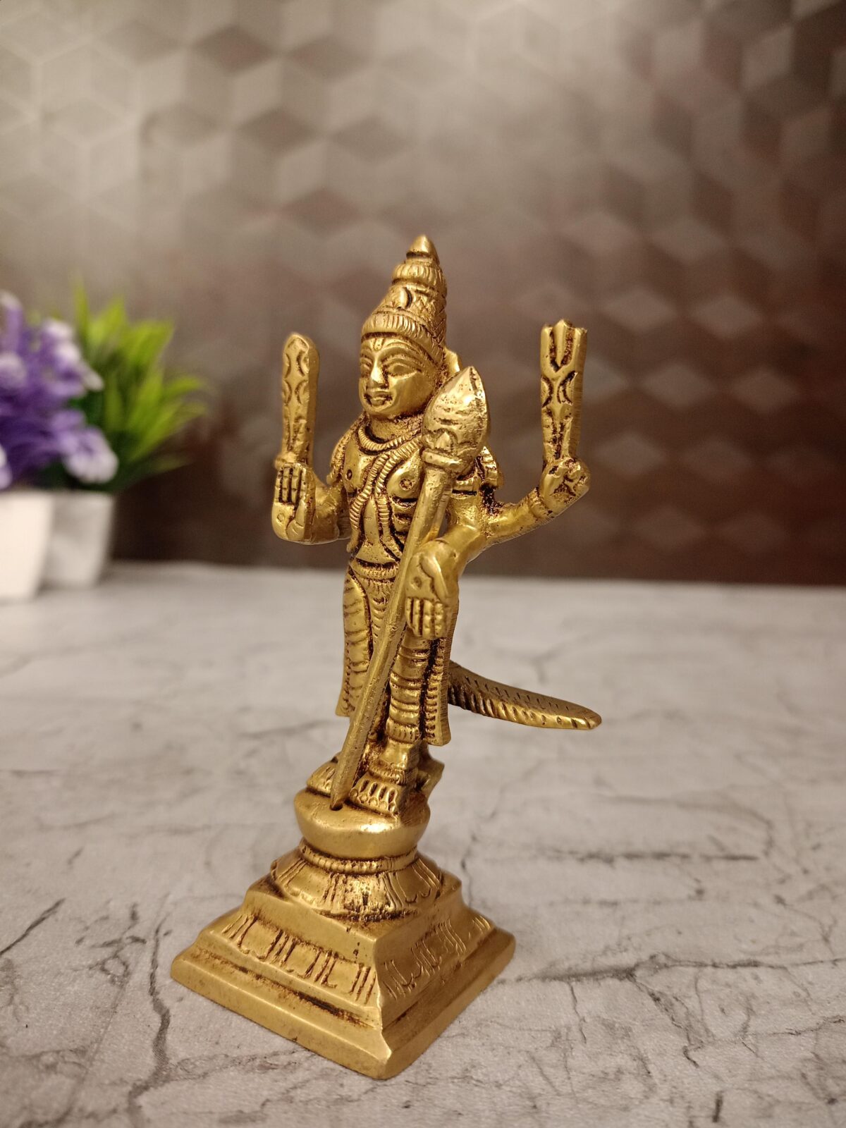 brass small murugan idol pooja gift vgocart coimbatore india1 scaled