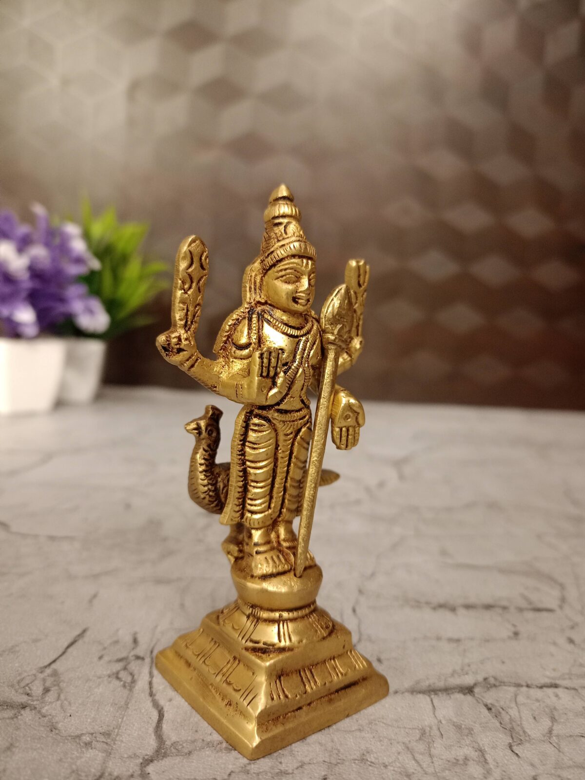 brass small murugan idol pooja gift vgocart coimbatore india2 scaled