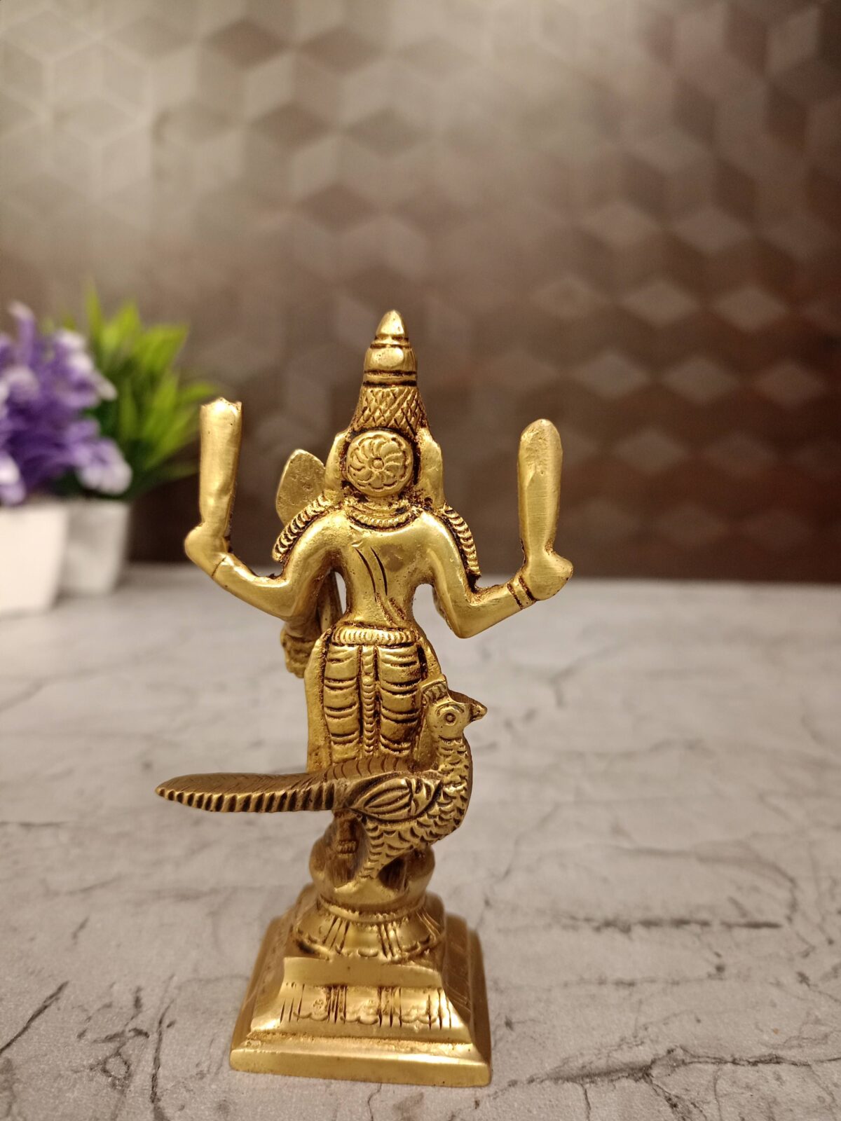 brass small murugan idol pooja gift vgocart coimbatore india3 scaled