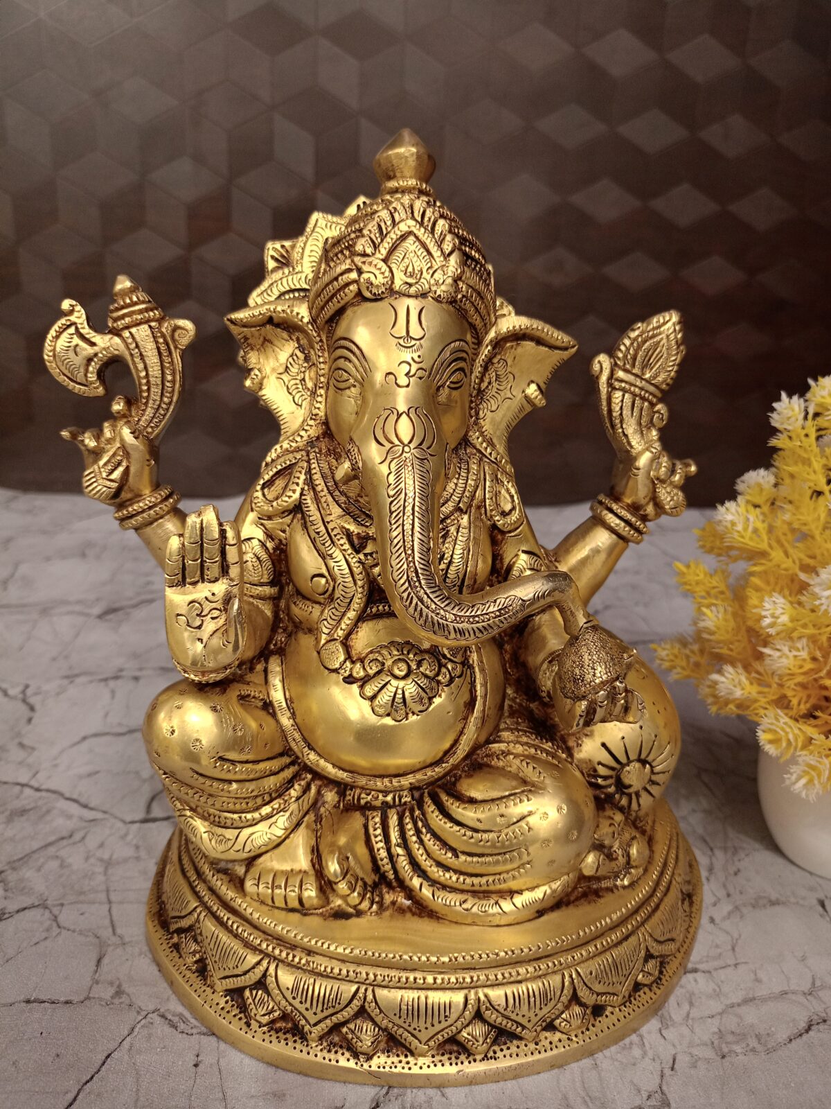 brass sofa ganesha idol pooja gift vgocart coimbatore india scaled