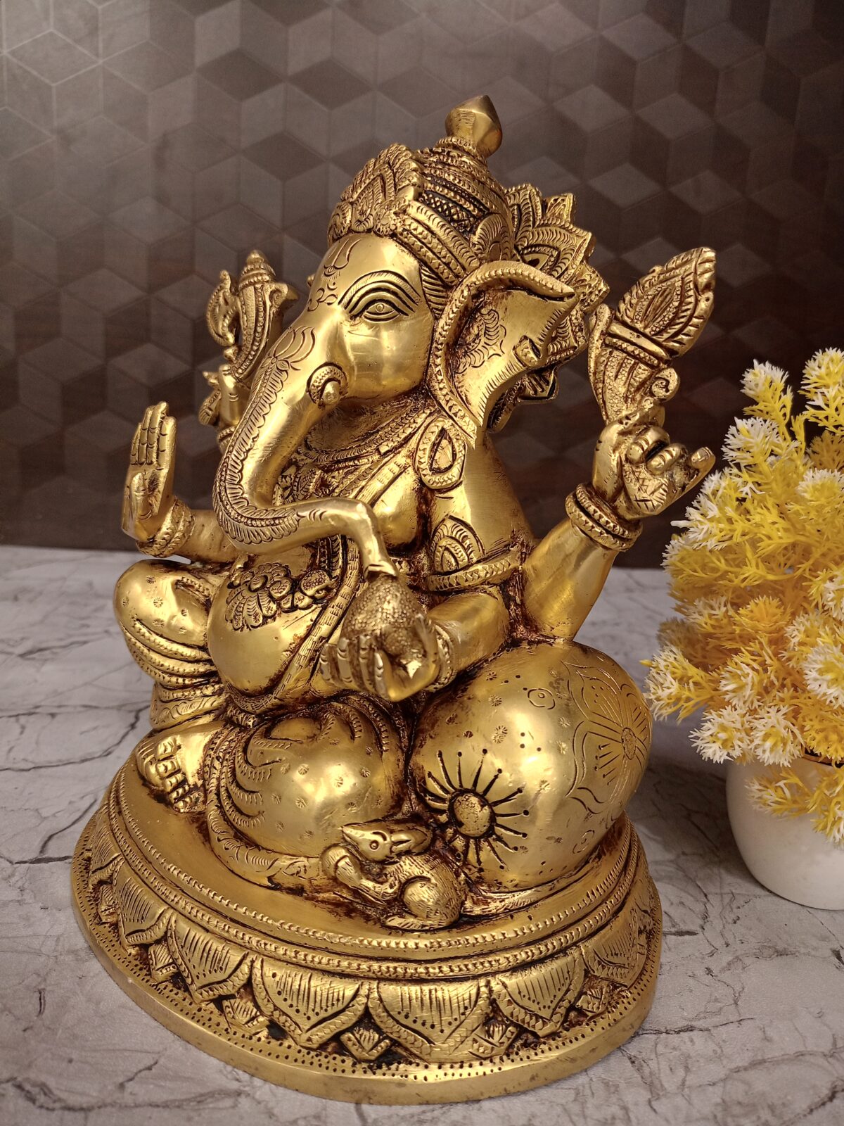 brass sofa ganesha idol pooja gift vgocart coimbatore india1 scaled