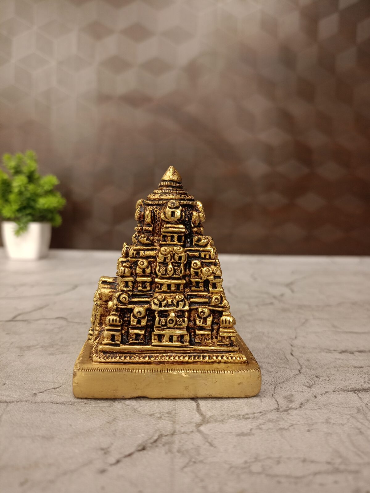 Buy Brass Thirupathi Balaji Temple 2.5" Good For Pooja Room - Image 3