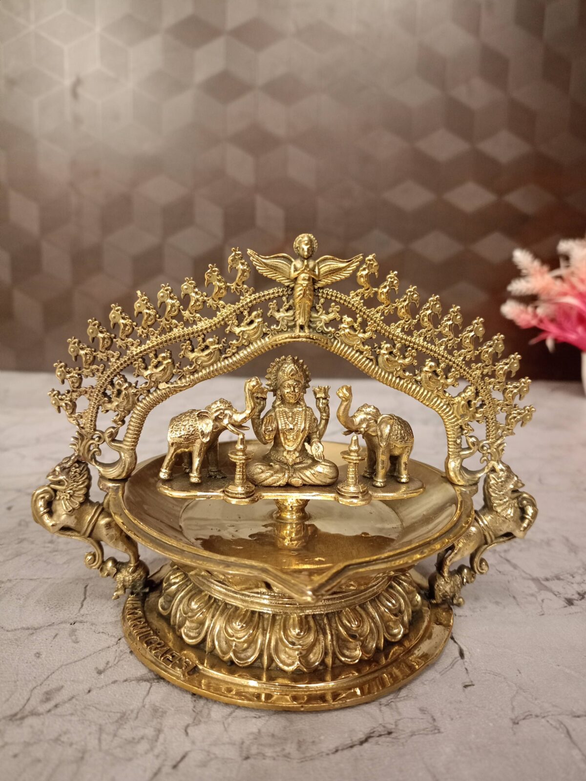 brass gajalakshmi idol pooja gift arch vgocart coimbatore india scaled