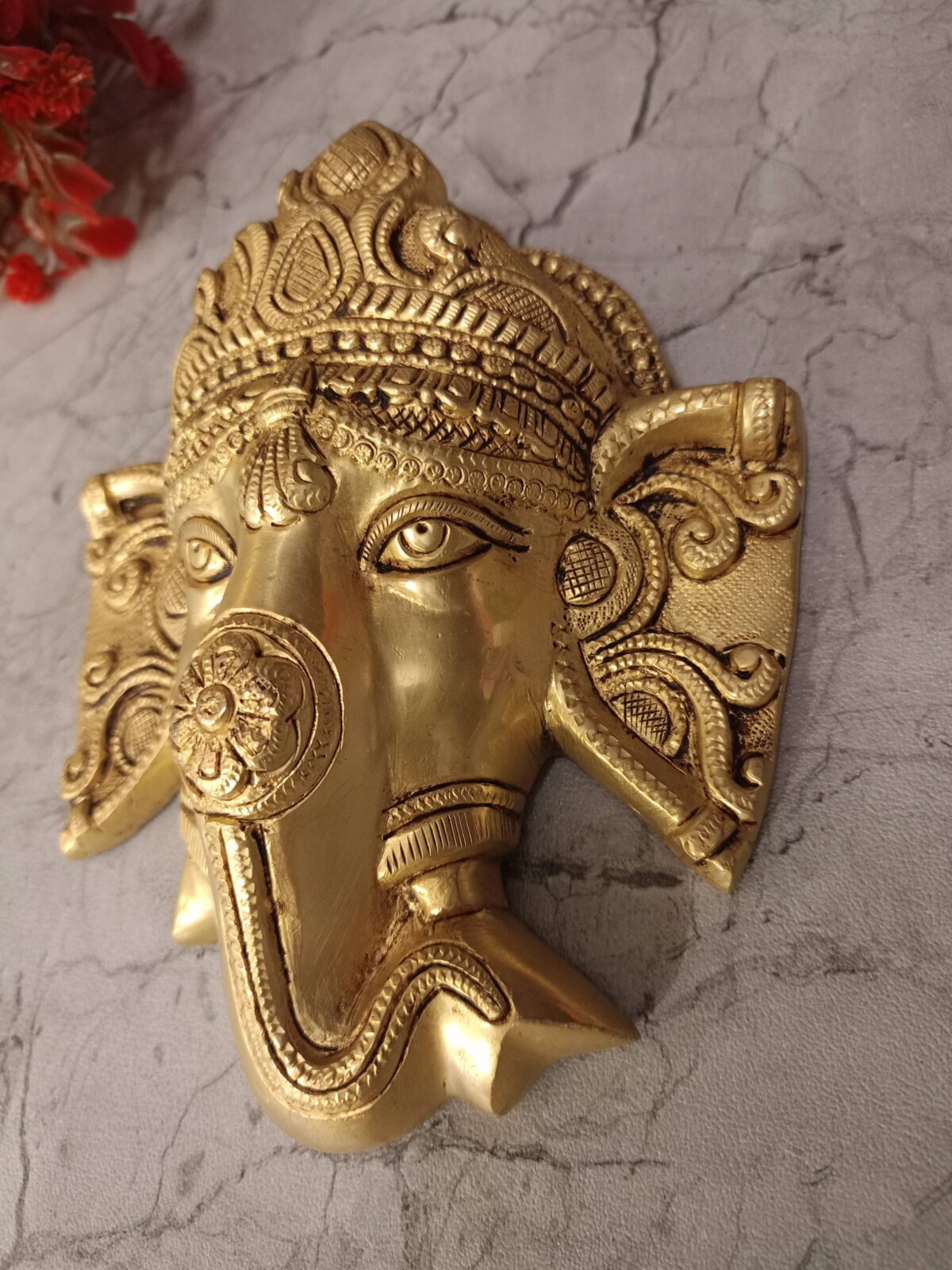 brass ganesha face wall mount pooja gift vgocart coimbatore india 1 scaled