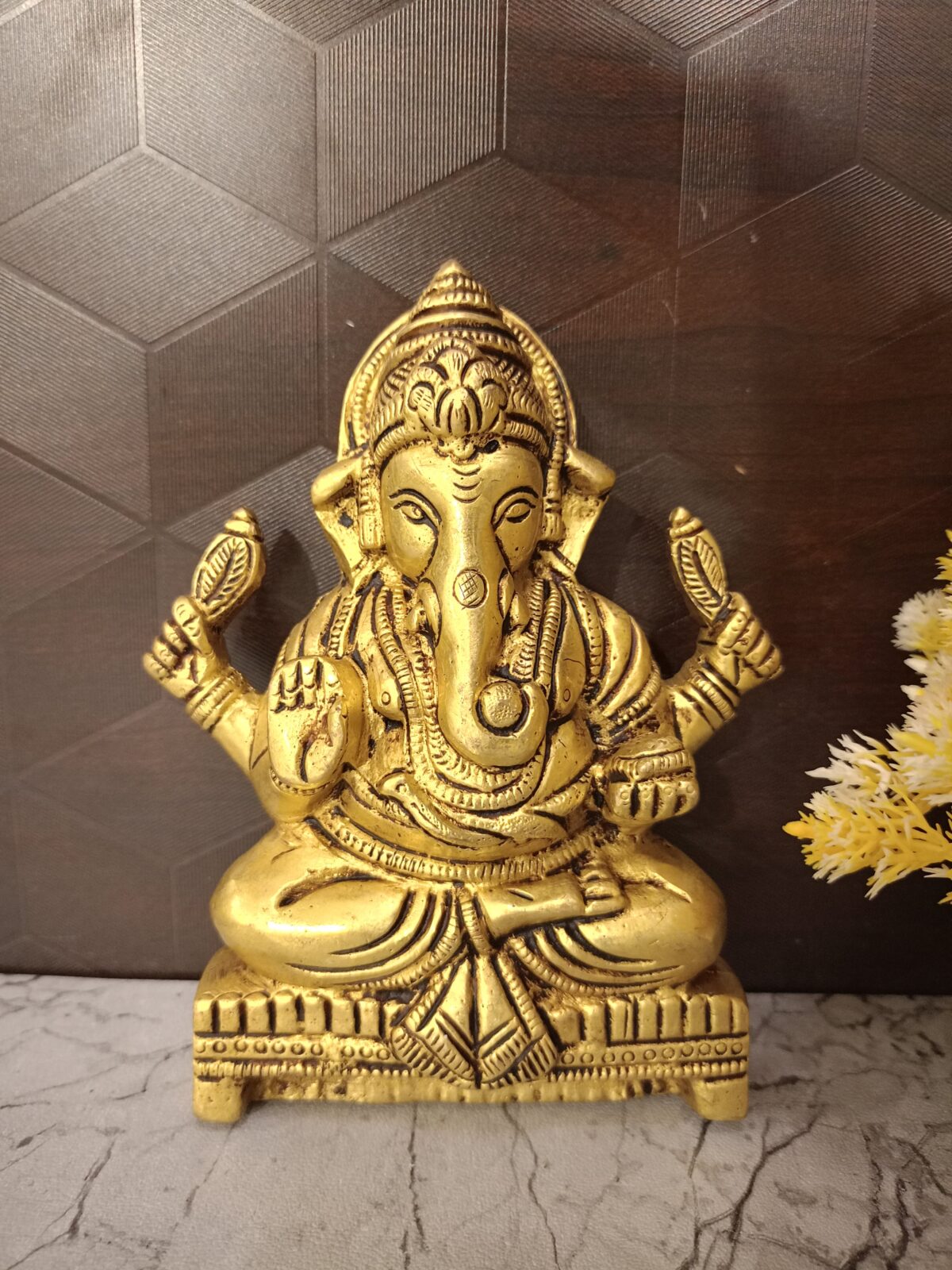 brass ganesha wall mount pooja gift vgocart coimbatore india1 scaled