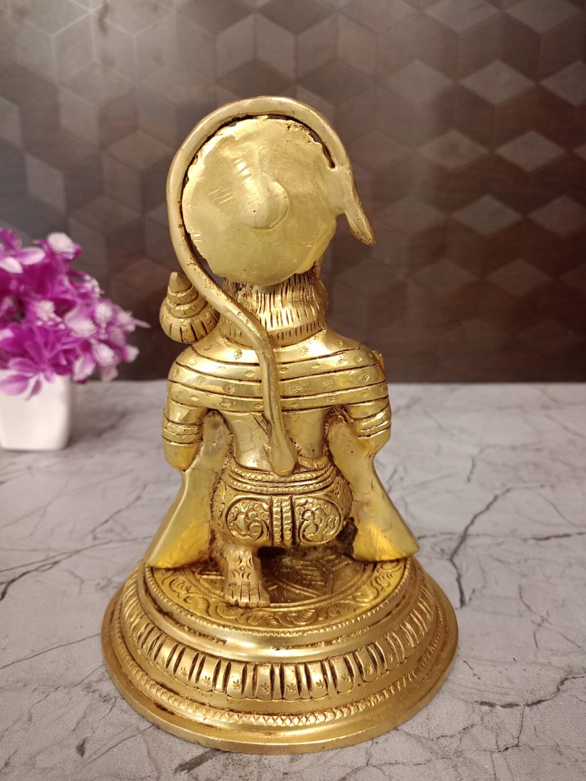 brass hanuman idol pooja round base vgocart coimbatore india3 scaled
