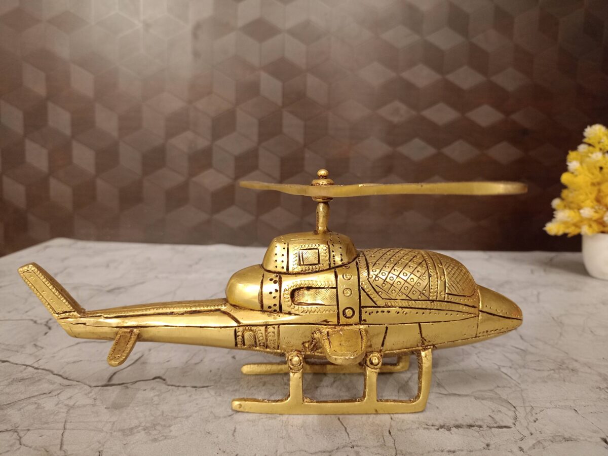 brass helicopter gift home decor vgocart coimbatore india1 scaled