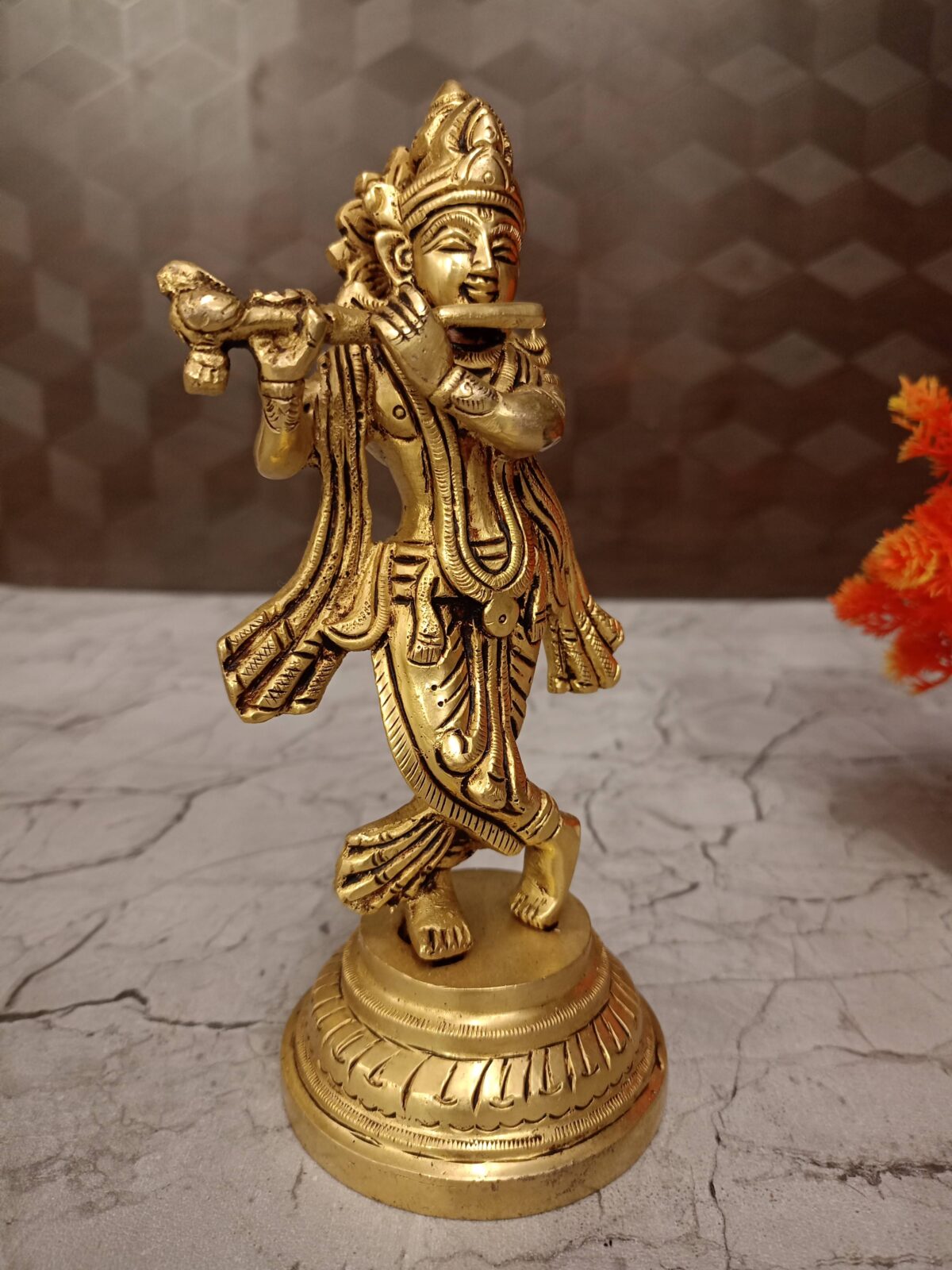brass krishnar idol pooja gift vgocart coimbatore india scaled