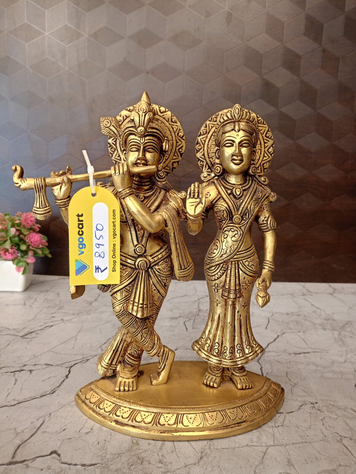 brass radha krishna idol pooja gift vgocart coimbatore india 1 scaled