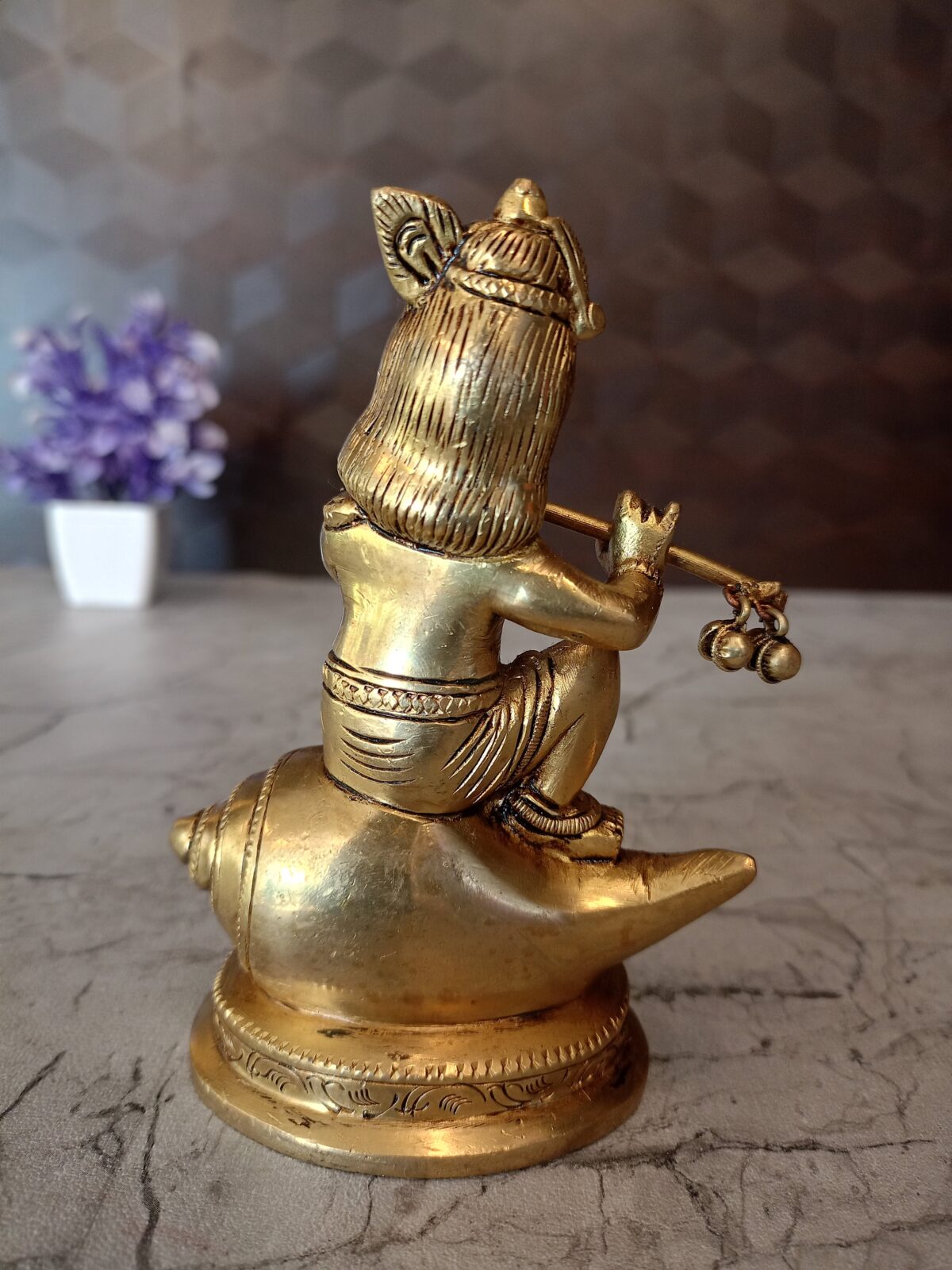 brass sangu krishna idol pooja gift vgocart coimbatore india scaled