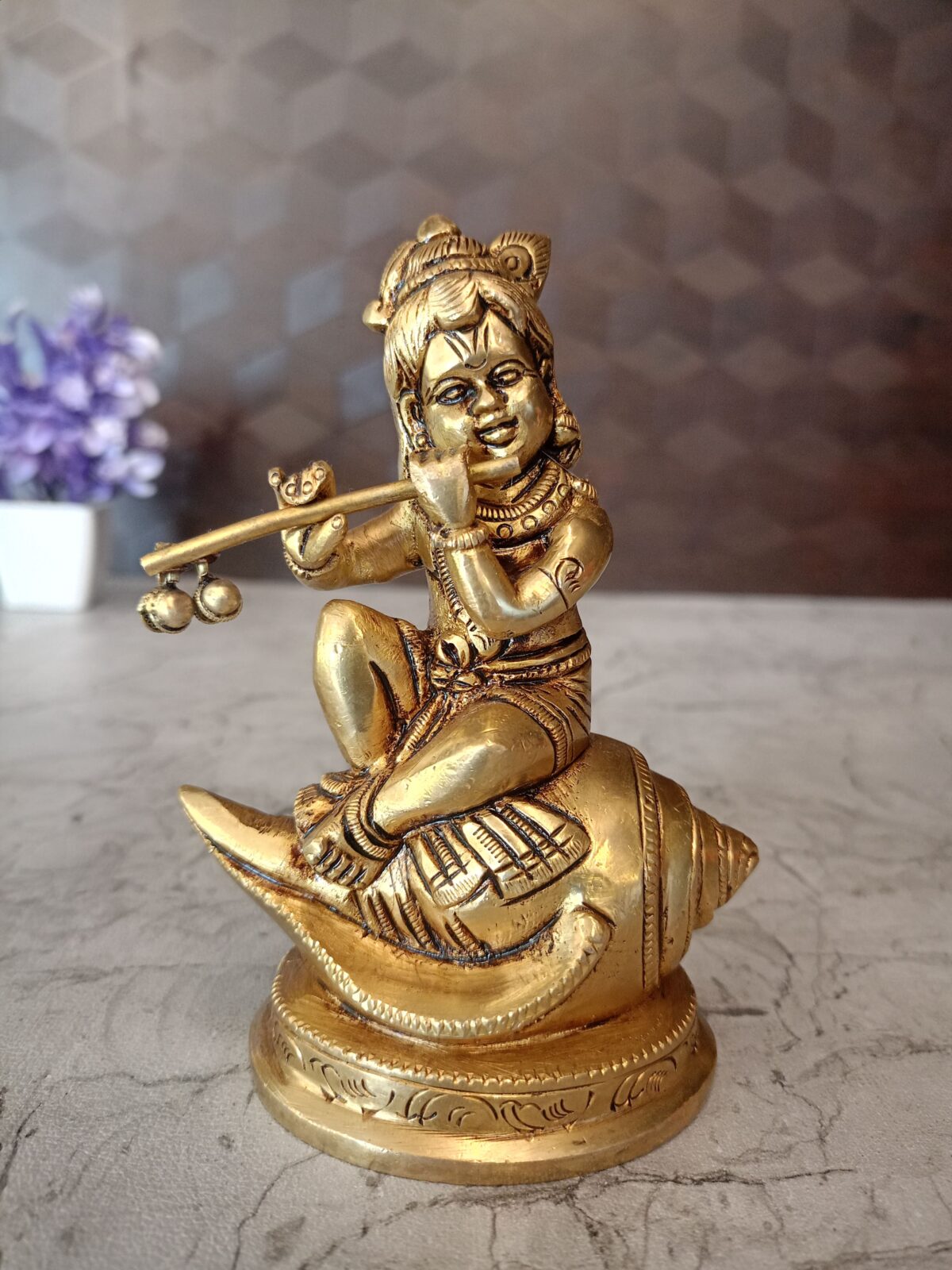 brass sangu krishna idol pooja gift vgocart coimbatore india3 scaled