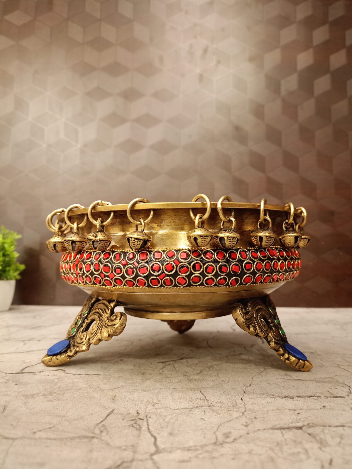 brass stone uruli pooja home decor coimbatore india4 scaled