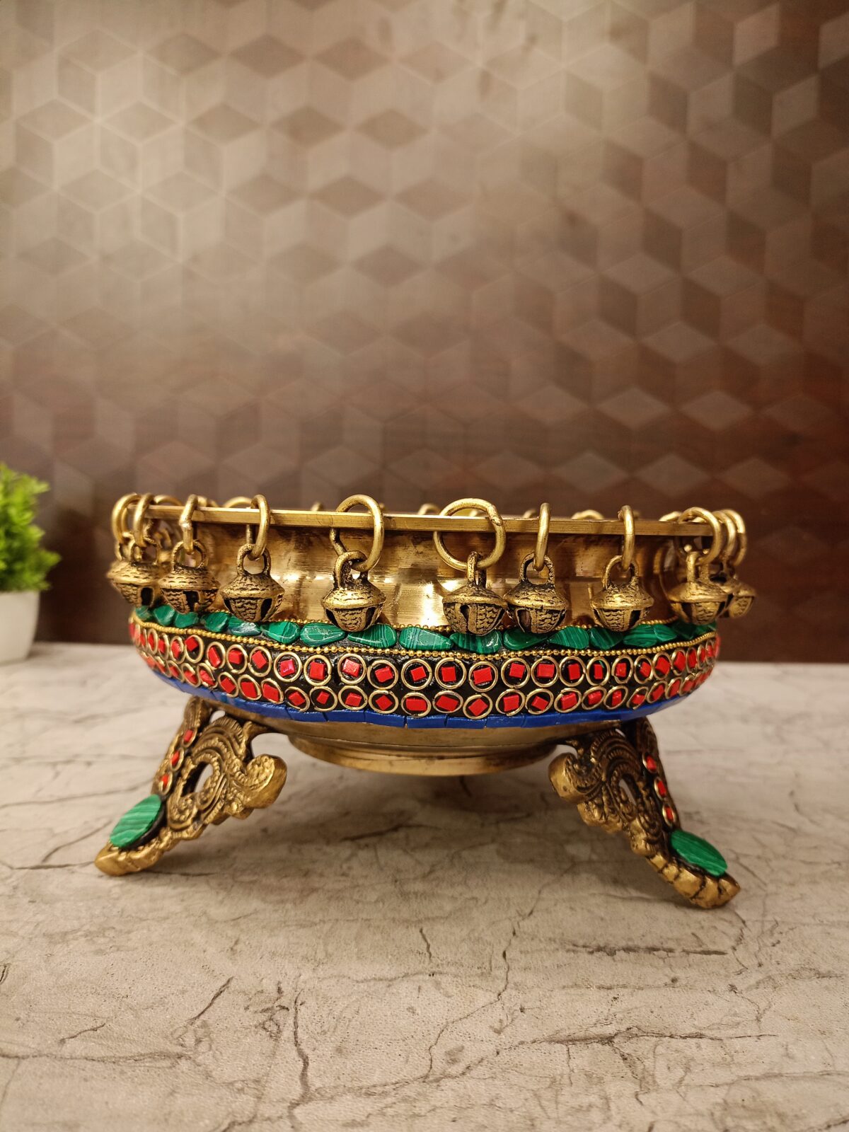 brass stone uruli pooja home decor coimbatore india6 scaled