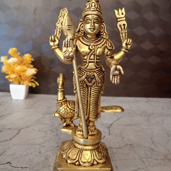 brass superfine murugan statue pooja gift antique vgocart coimbatore india4