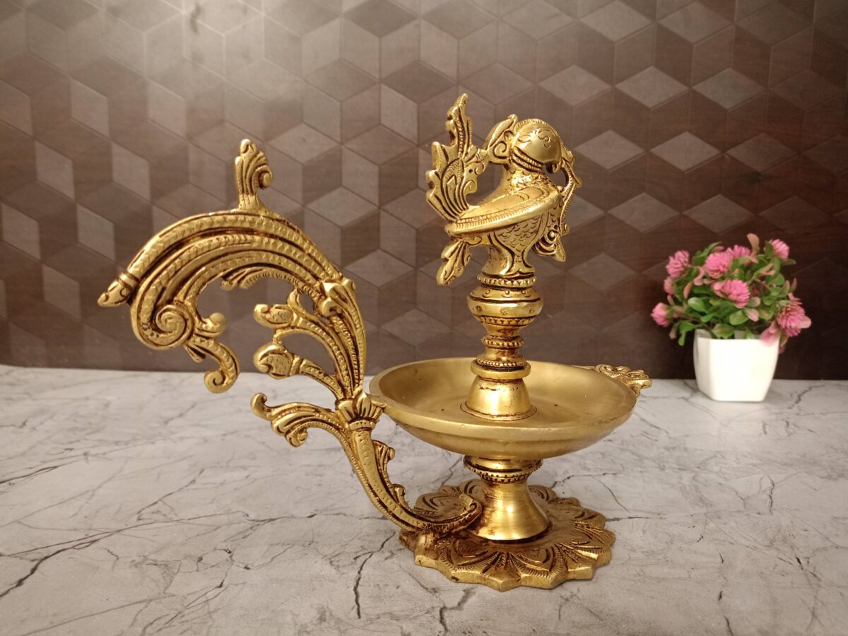 brass annam diya decorative pooja gift vgocart coimbatore india scaled