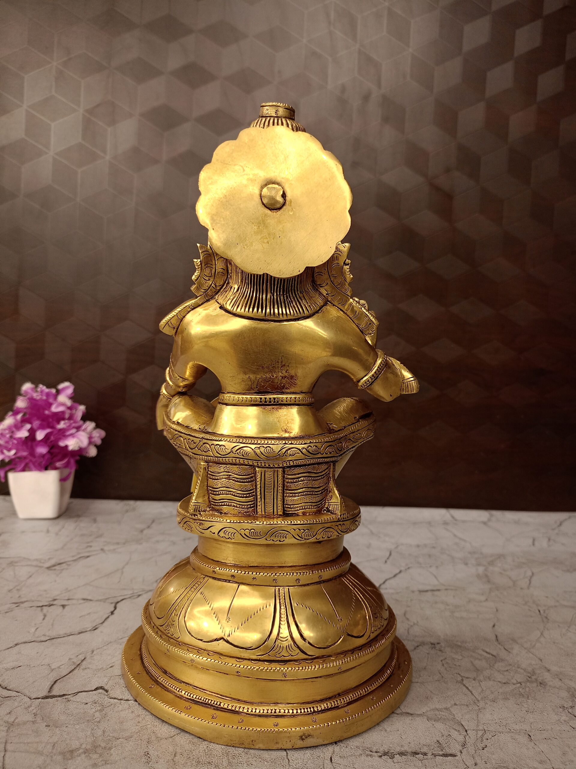 oplus_32 Buy Superfine Brass Ayyappan Statue For Pooja 12" - Image 2