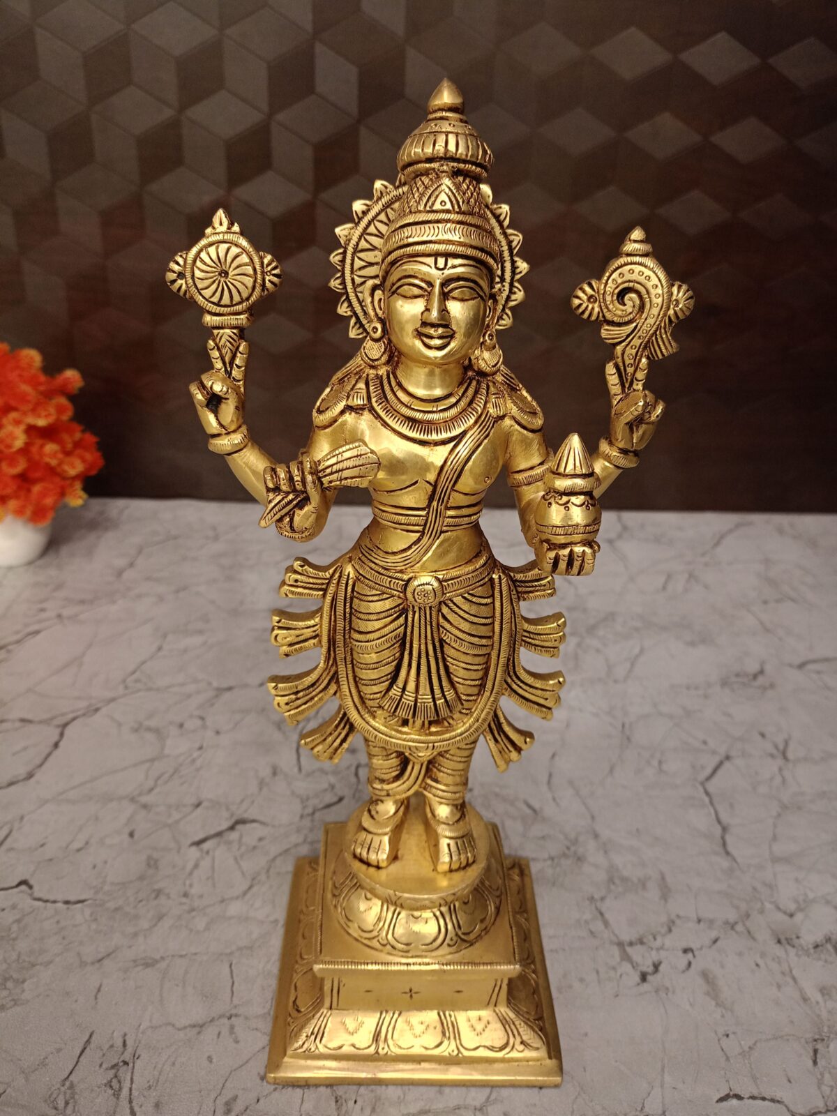 brass dhanvanthri idol pooja gift vgocart coimbatore india2 scaled