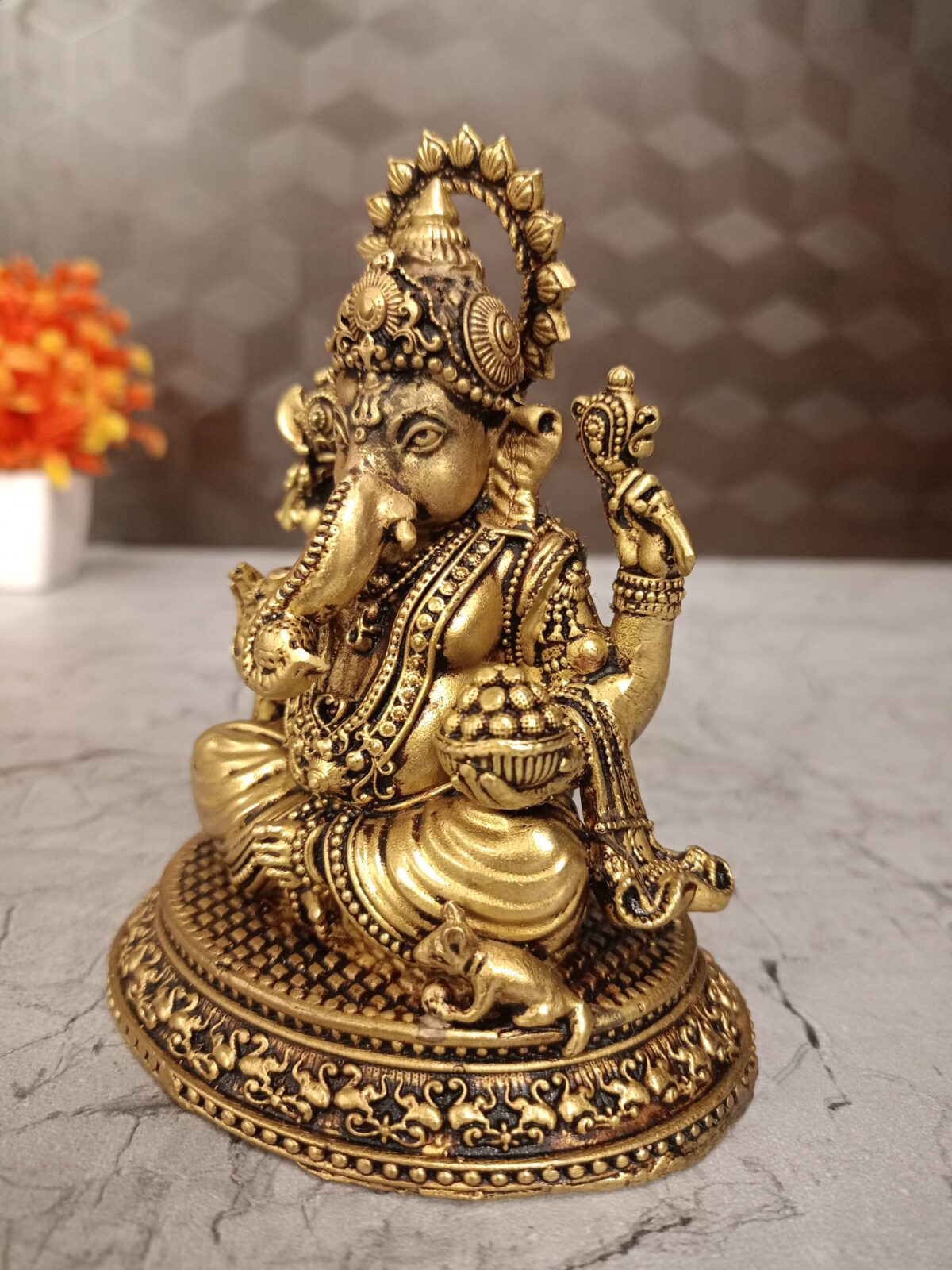 brass ganesha oval base pooja gift vgocart coimbatore india3 scaled