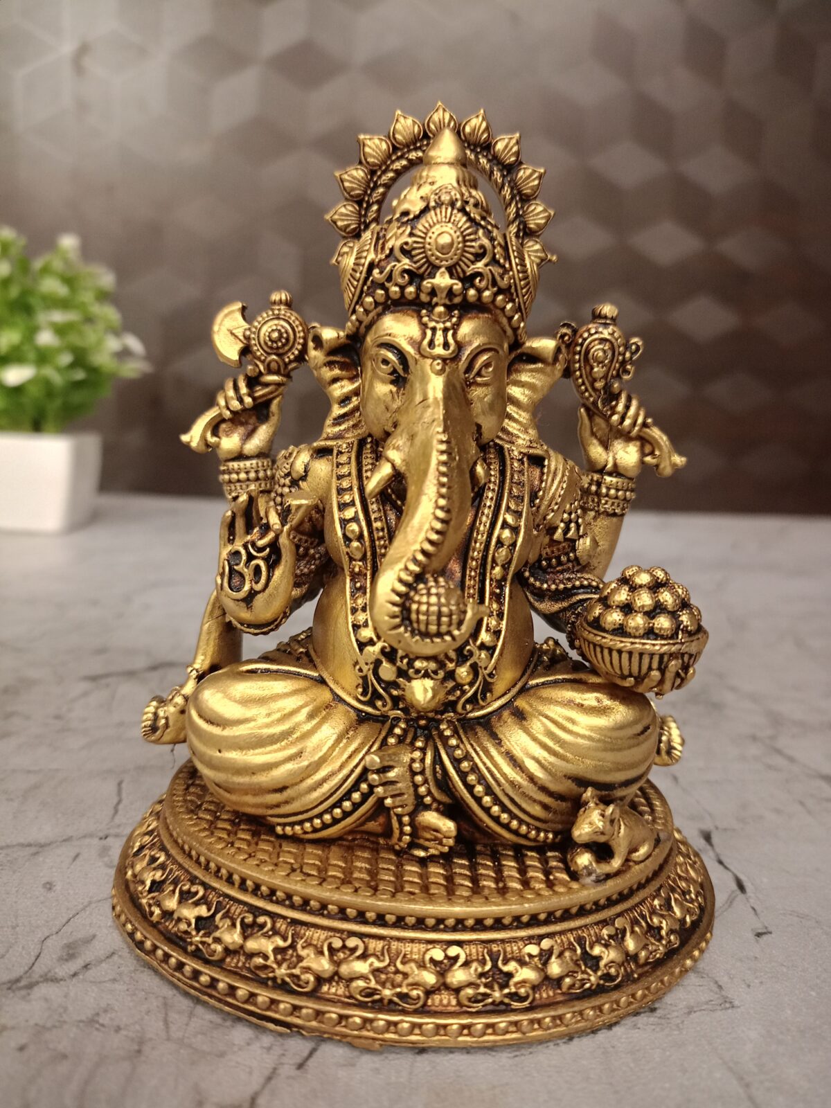 brass ganesha statue fine art coimbatore india scaled