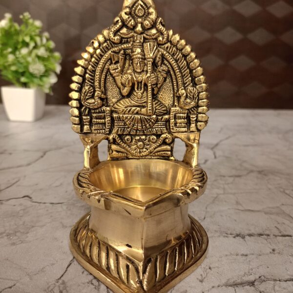 Buy Brass Kamakshi Diya For Pooja 5.5"