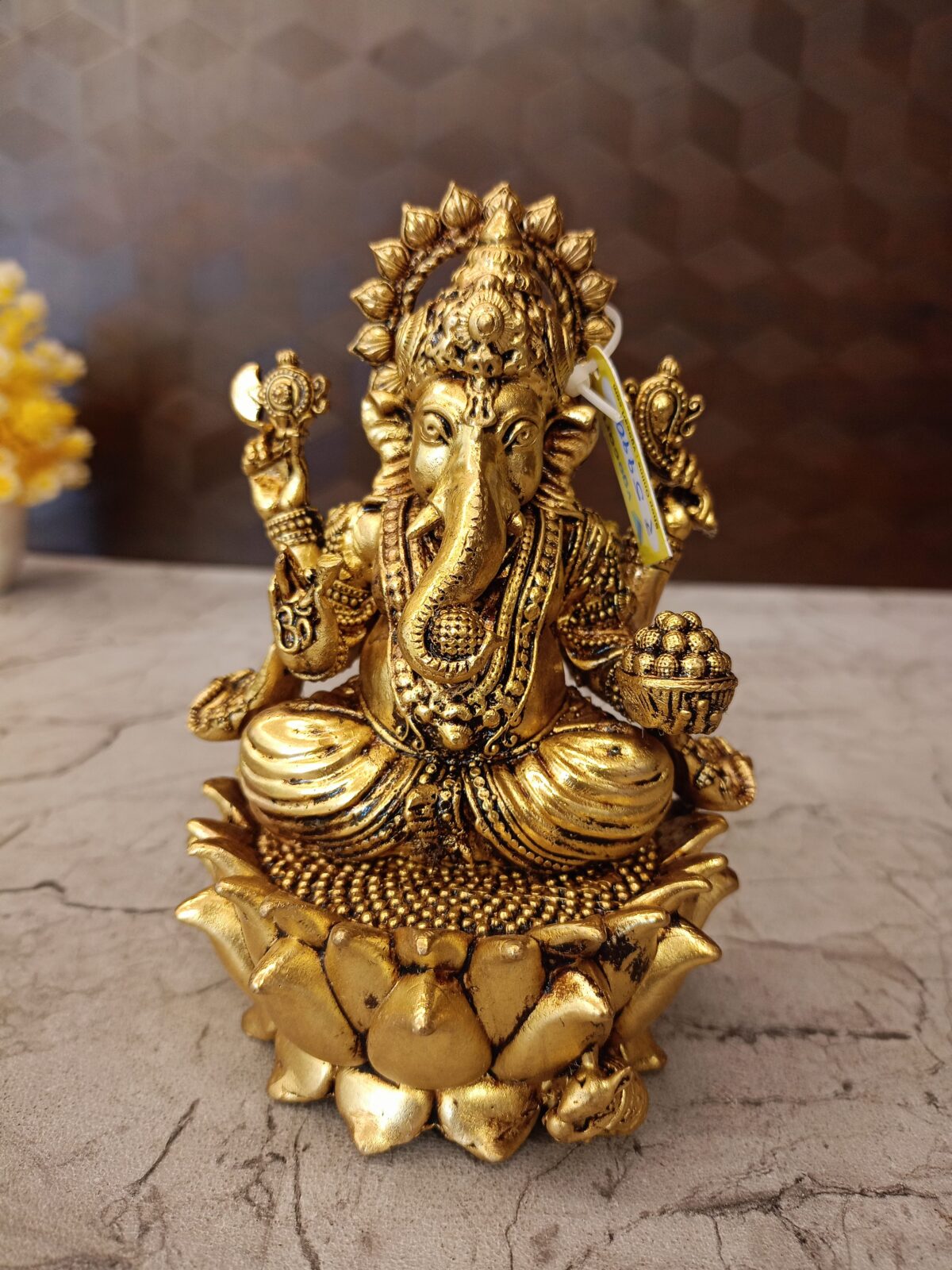 brass lotus ganesha pooja gift vgocart coimbatore india scaled